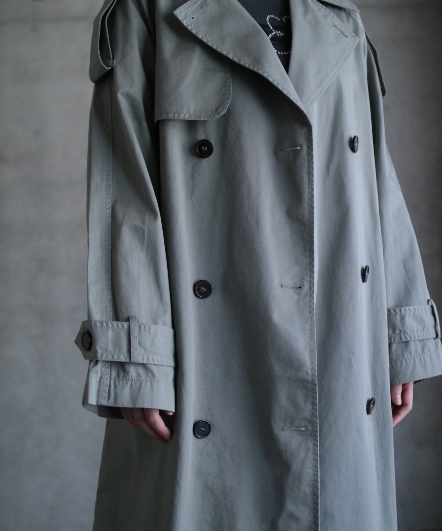 Maxi trench coat