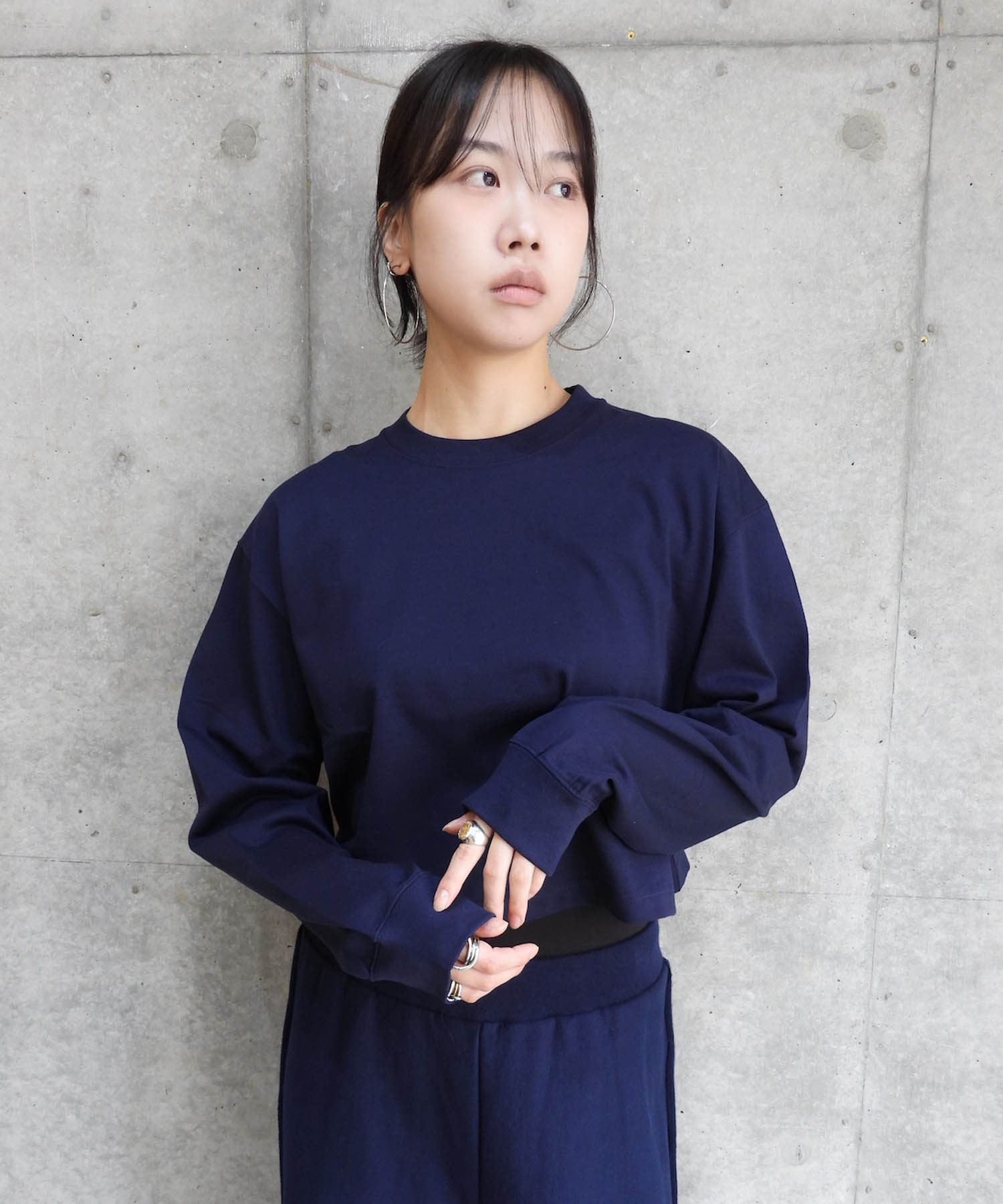 Wide Cropped L/S Tee