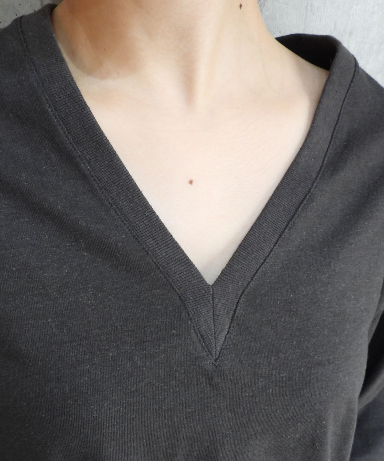 V-neck Long Sleeve Tee