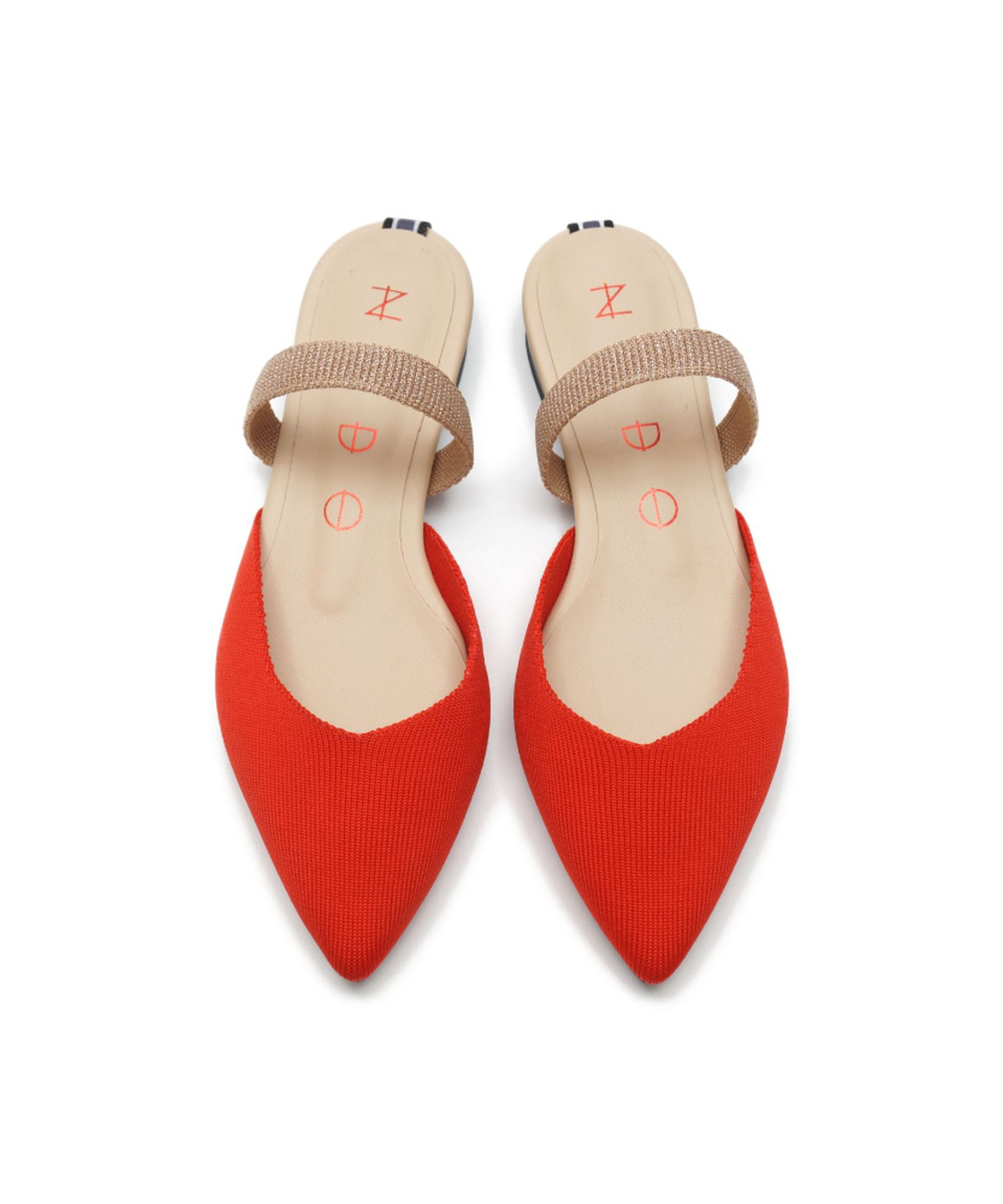 KNIT POINT SLINGBACK Red