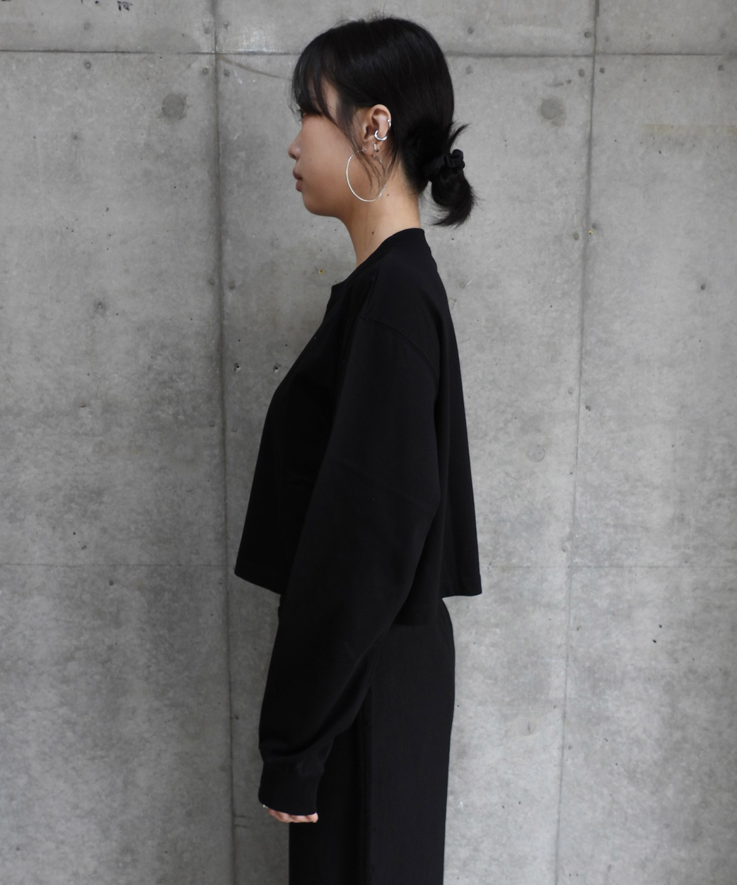 Wide Cropped L/S Tee