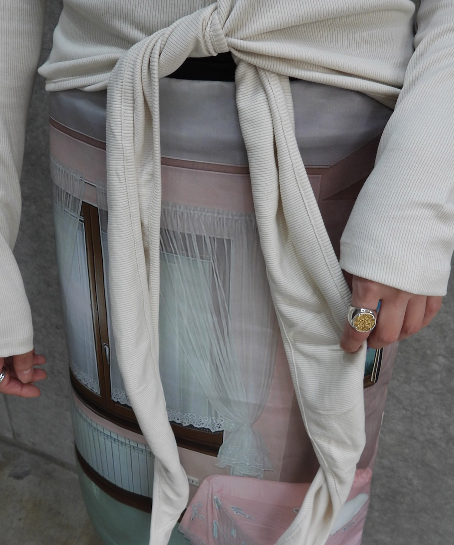 Button Up Wrap T-shirt