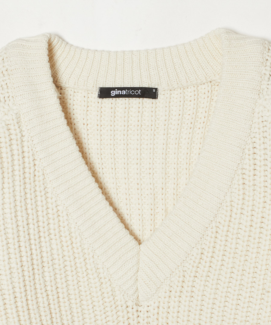 Cotton blend knitted sweater