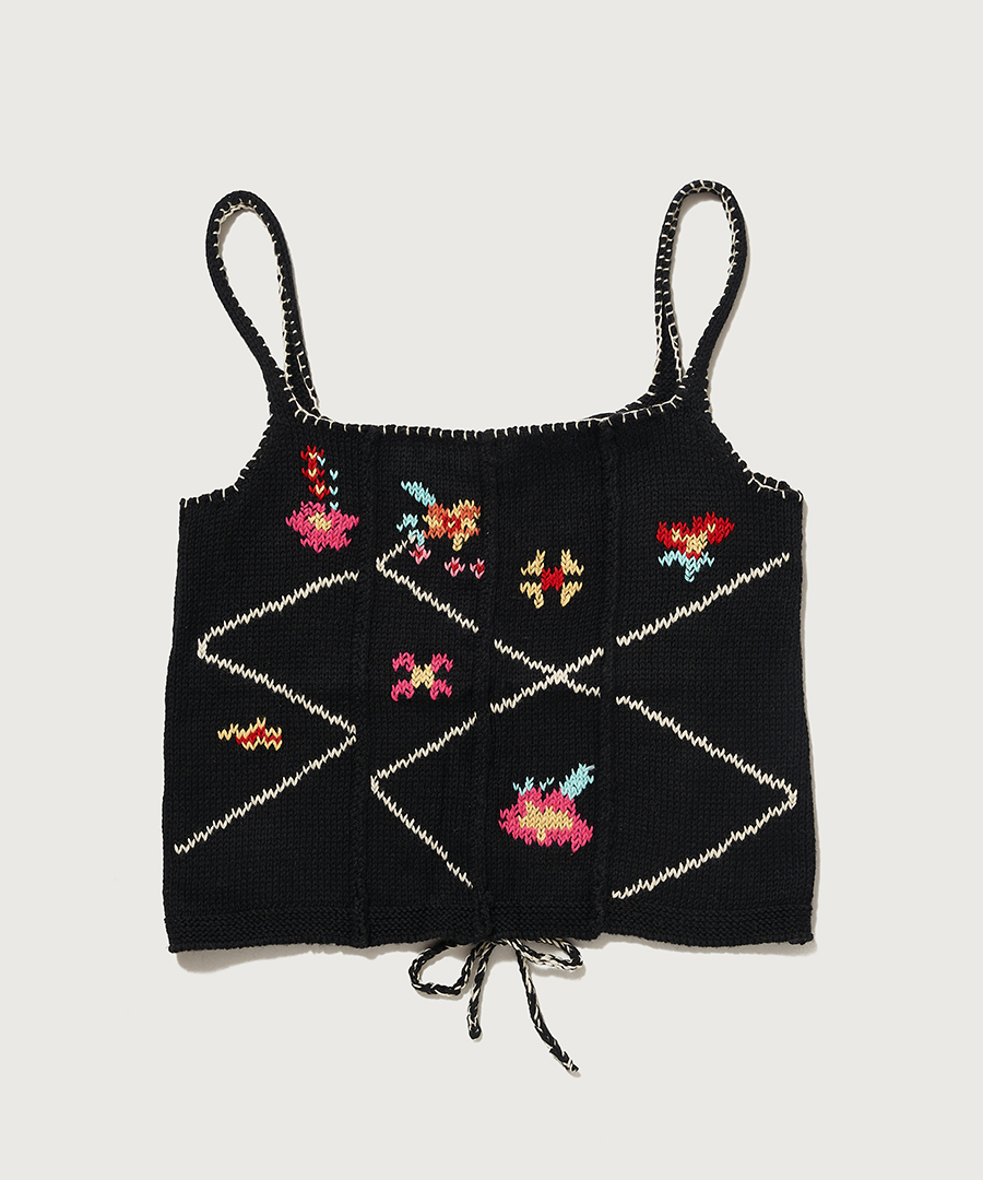 Hand embroidered Knitted Top