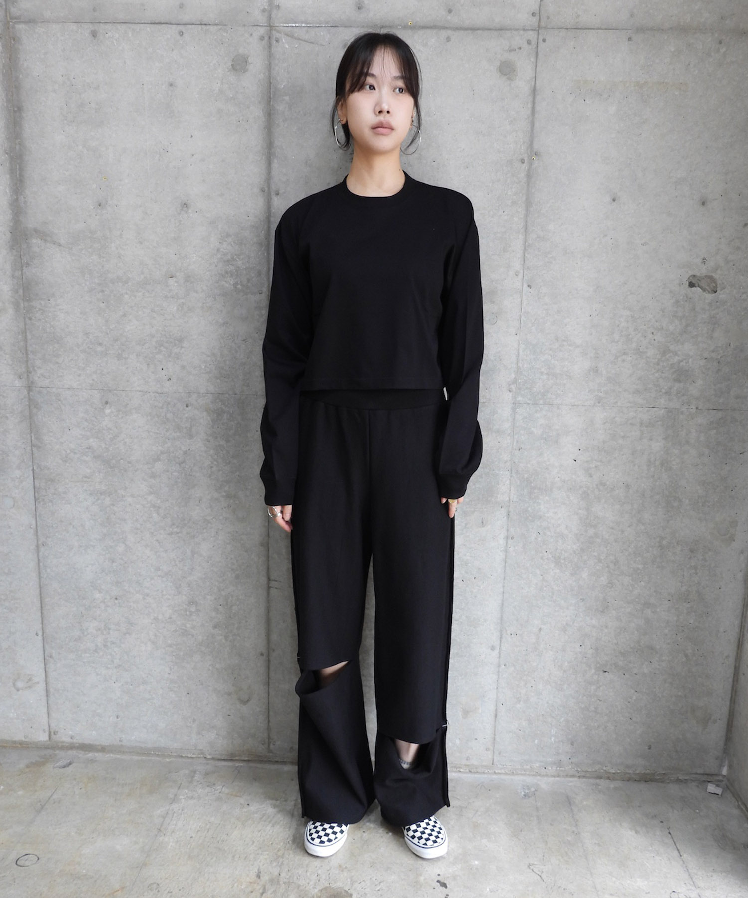 Wide Cropped L/S Tee