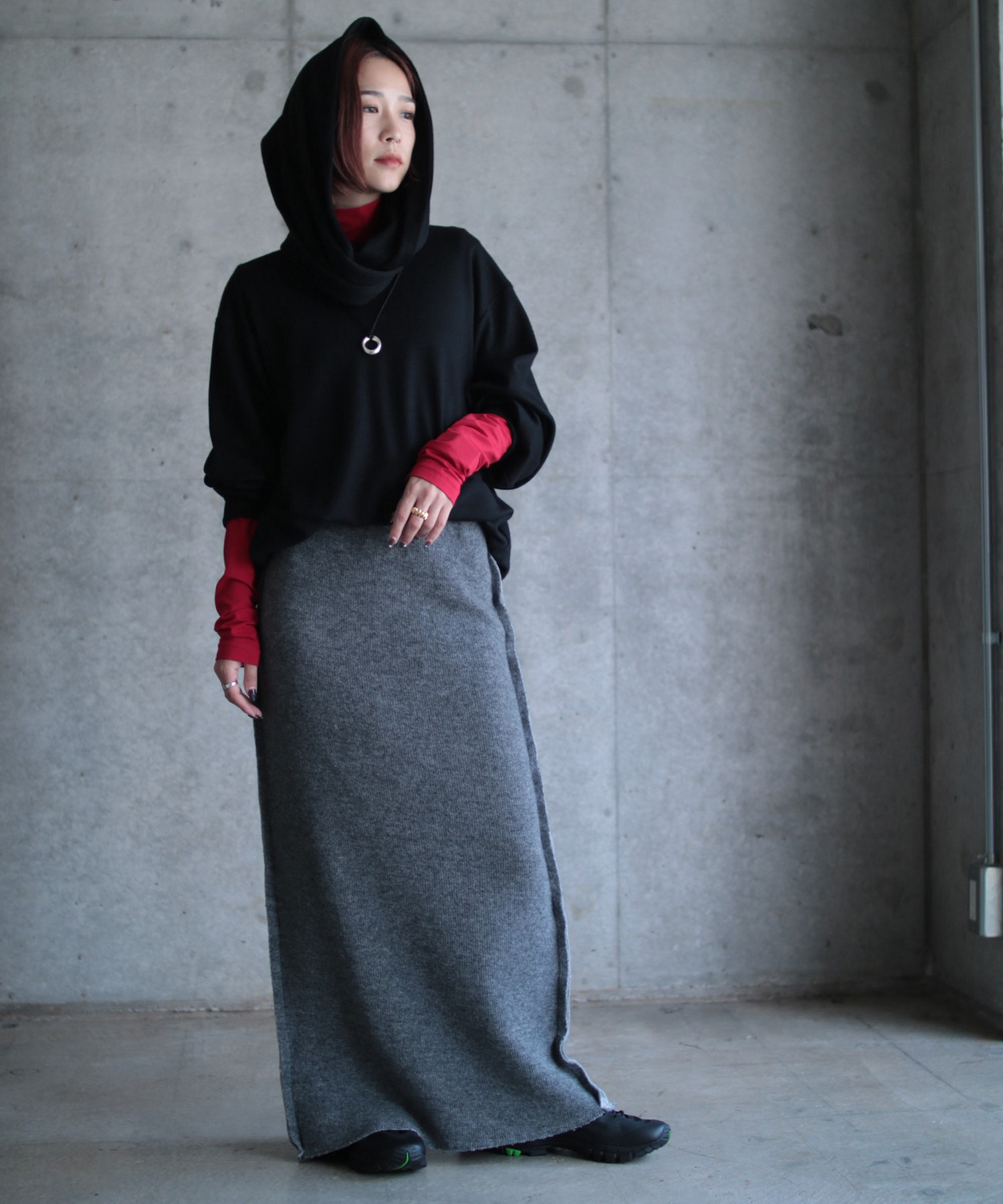 WOOL NYLON SKIRT