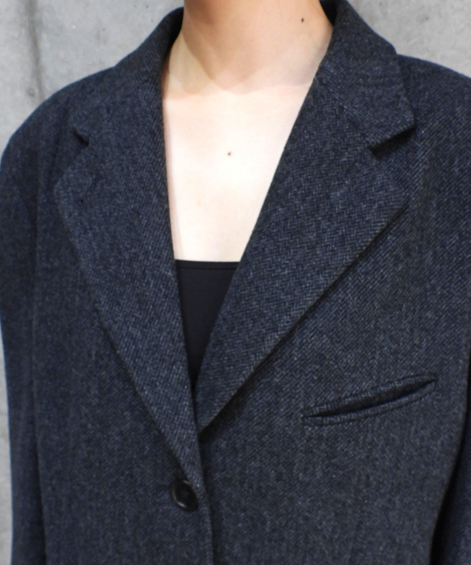 Oversized Wool Tailored Jacket