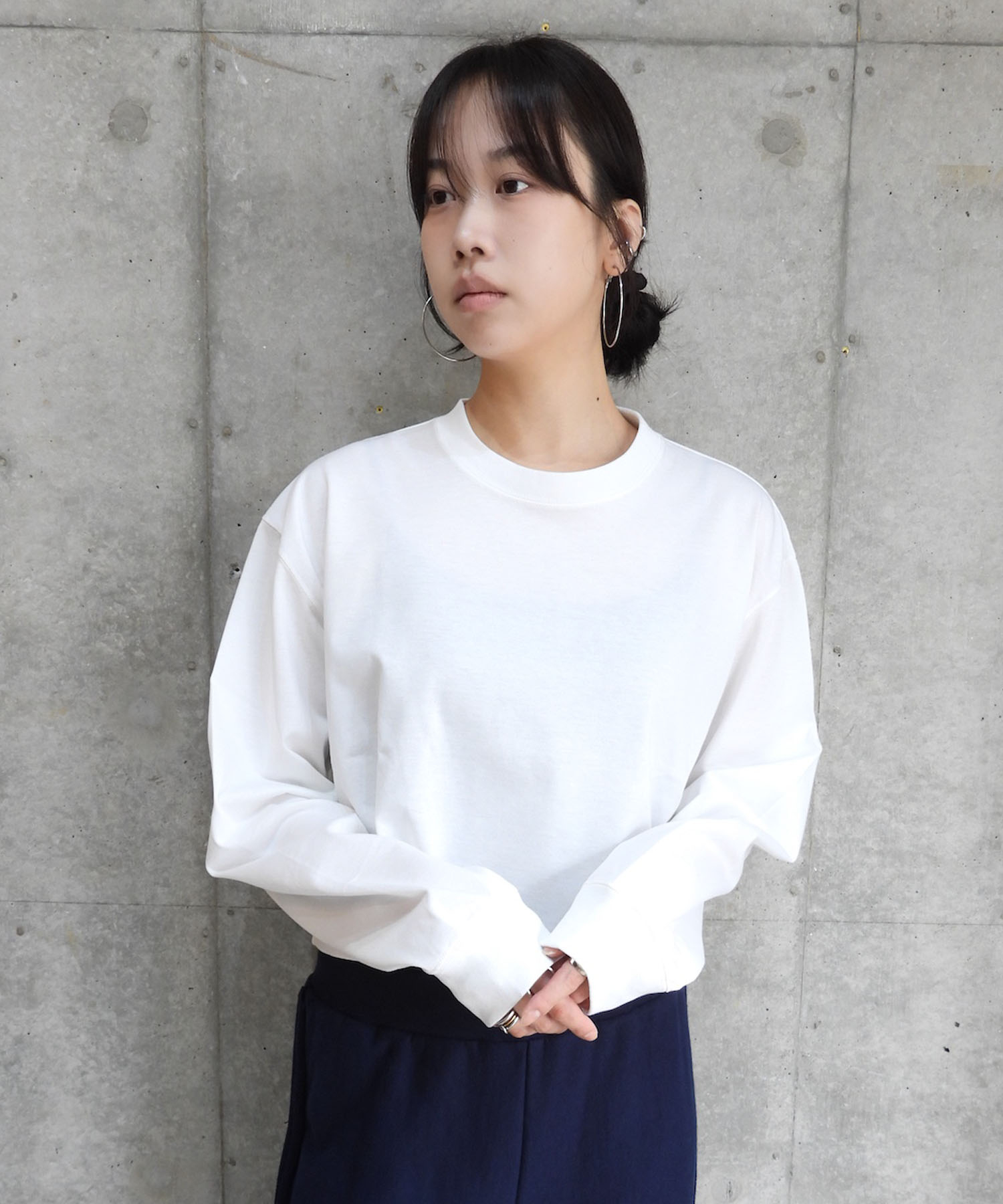 Wide Cropped L/S Tee