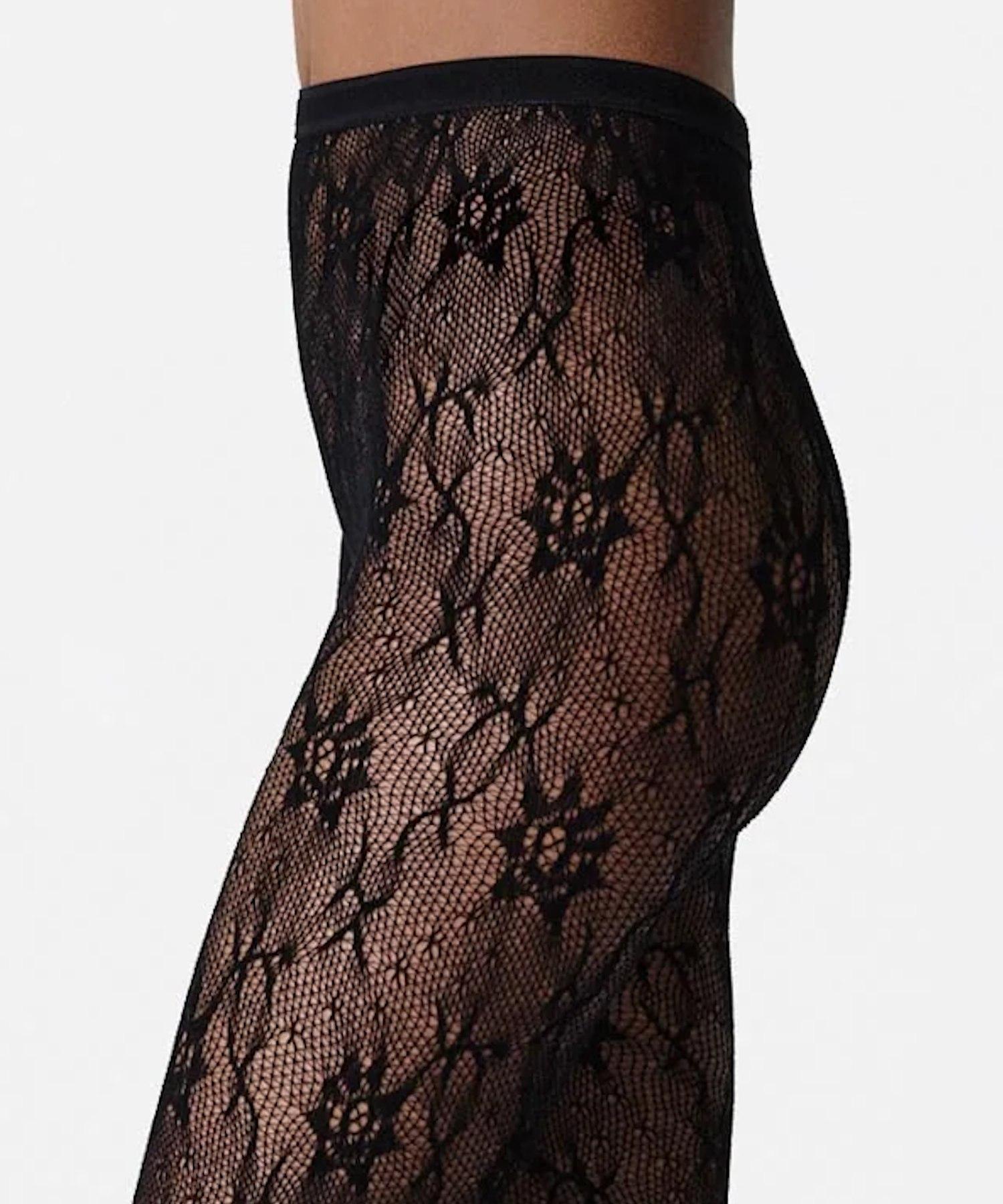Nova Lace Tights Black