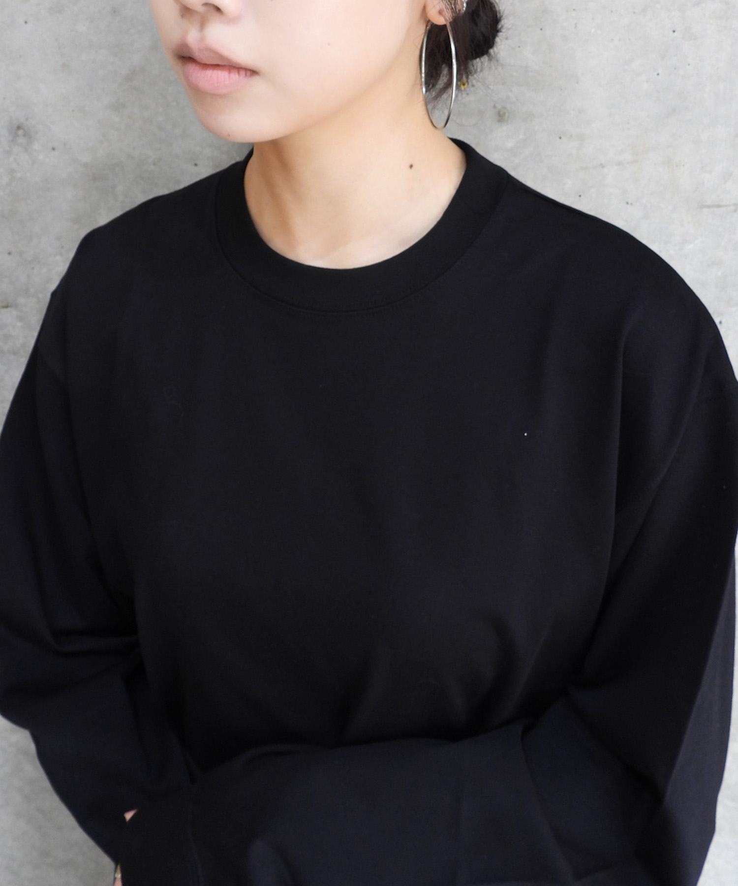 Wide Cropped L/S Tee