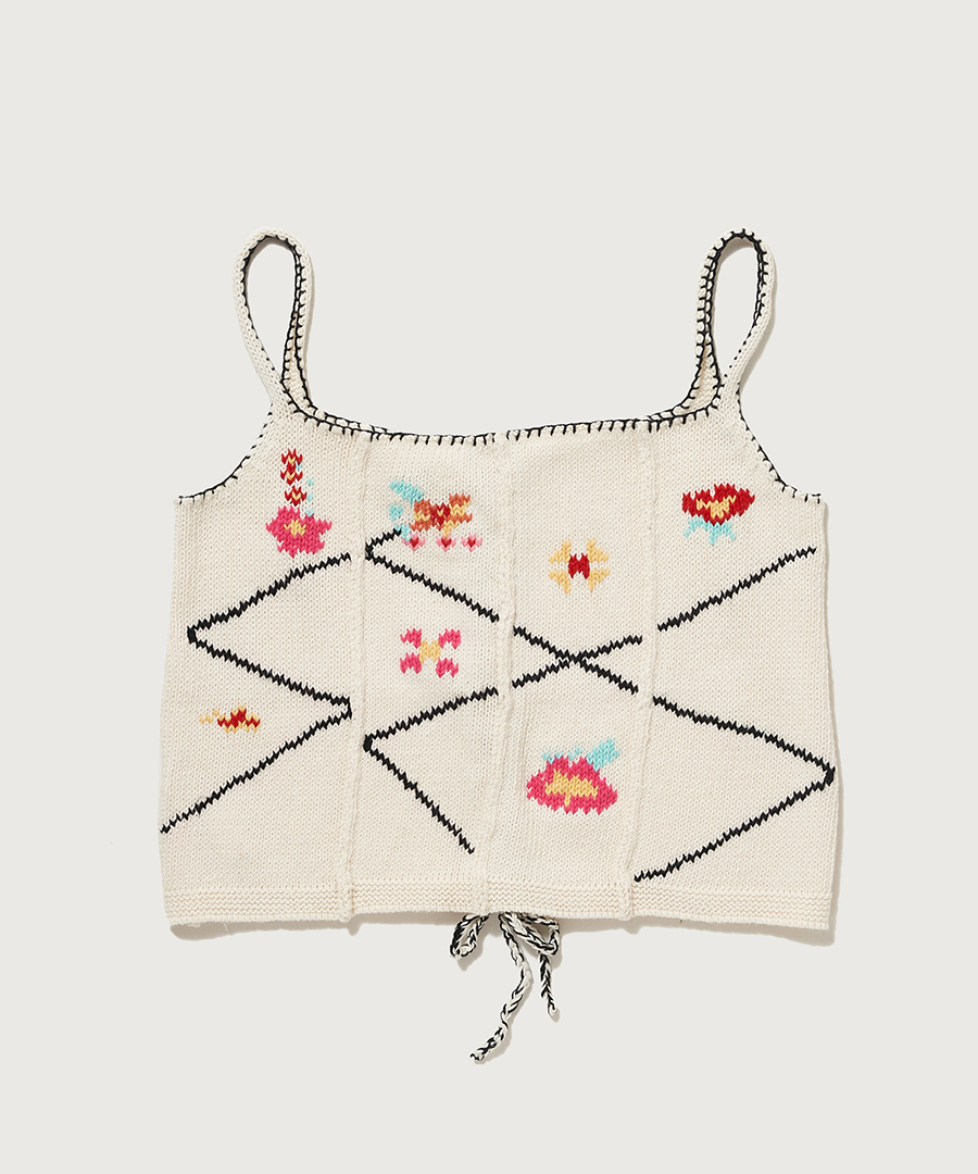 Hand embroidered Knitted Top