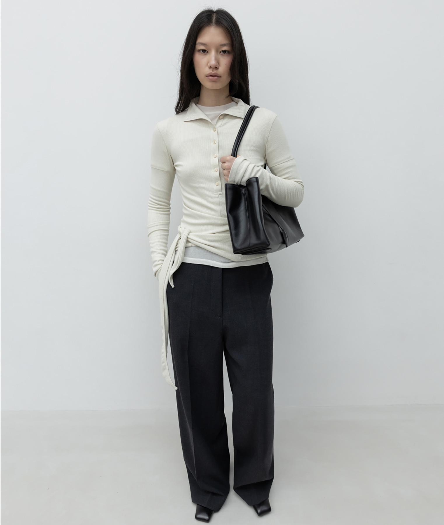 Button Up Wrap T-shirt