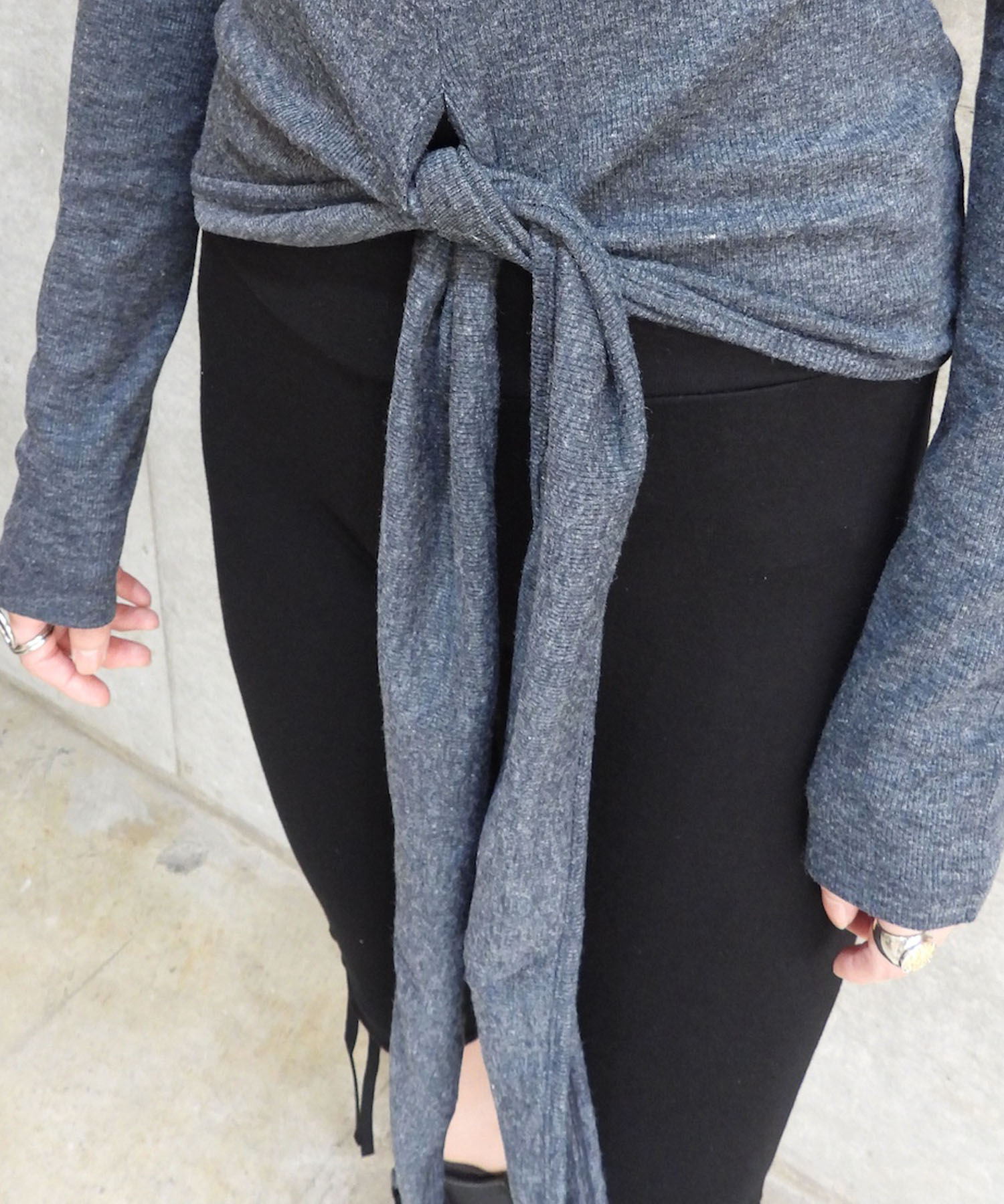 Button Up Wrap T-shirt