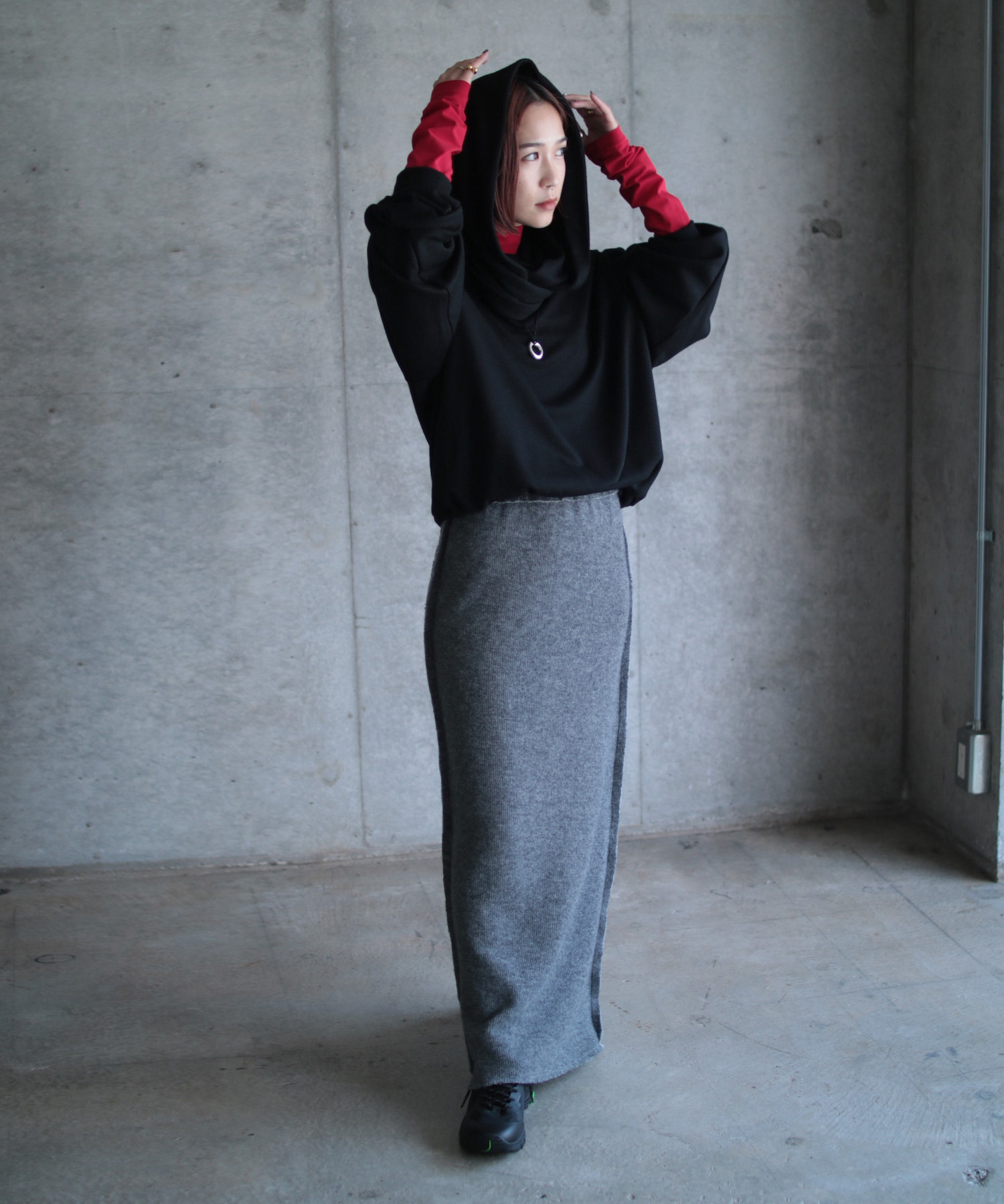 WOOL NYLON SKIRT