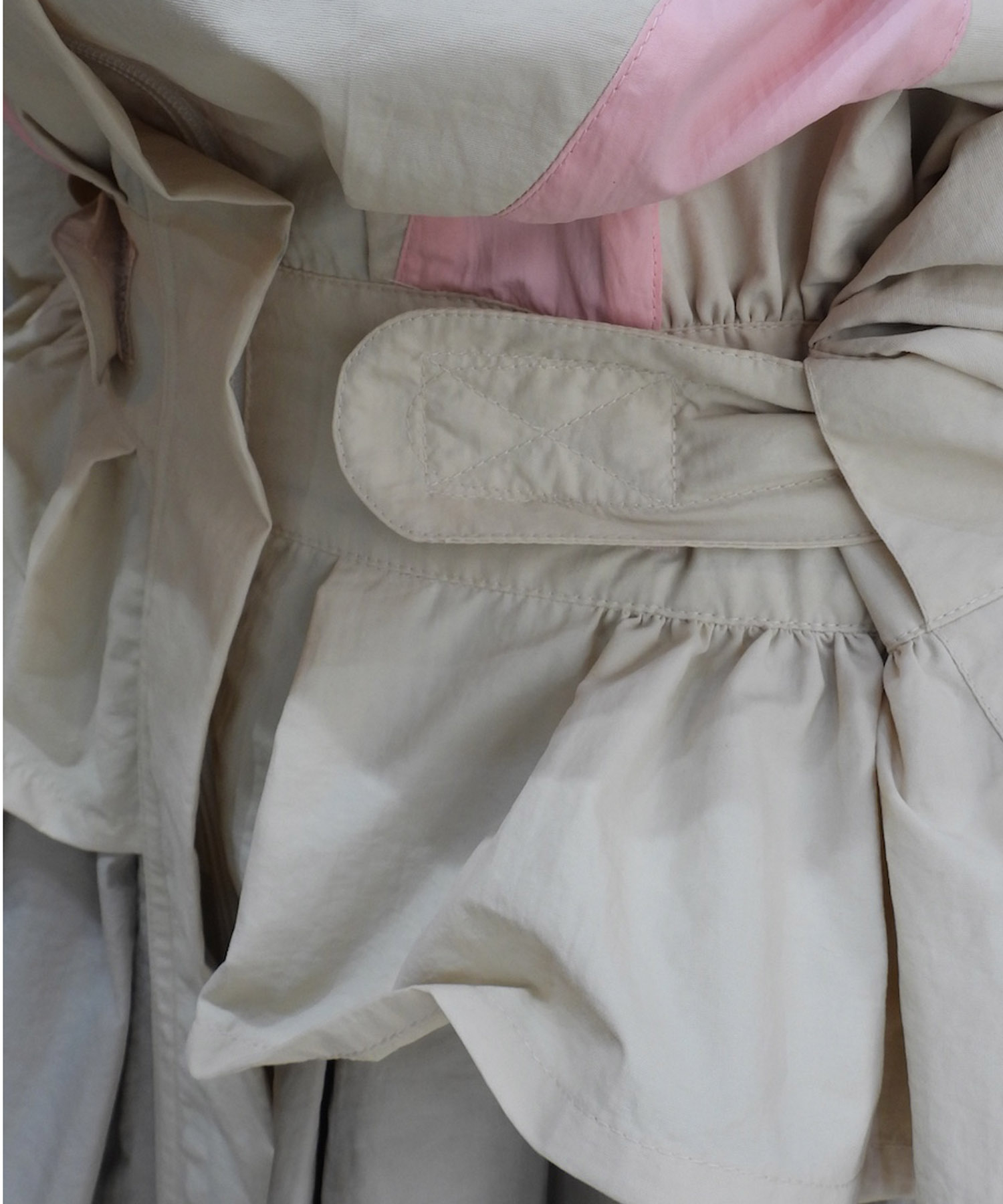 BEIGE WINDBREAKER DRESS