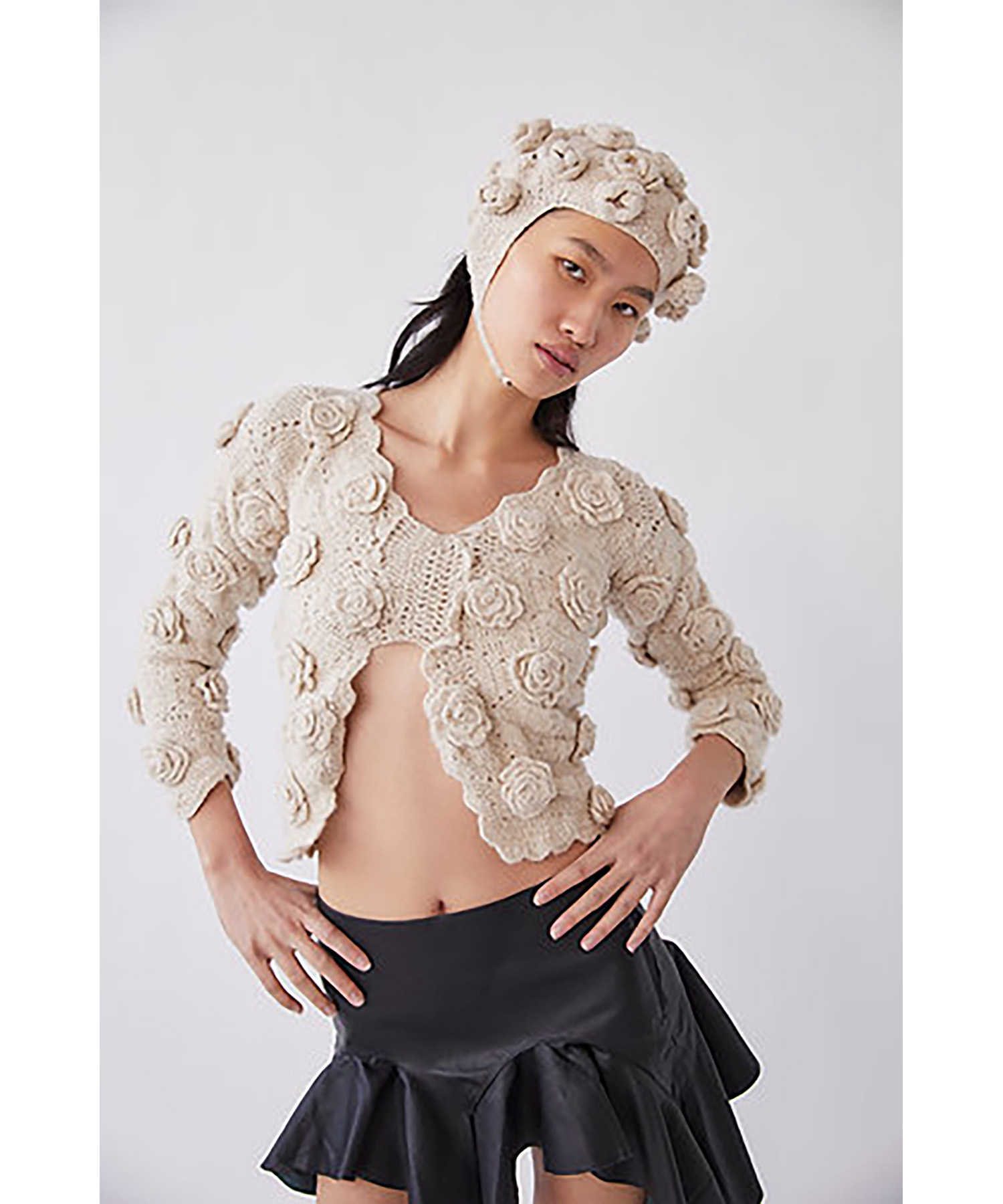 Alpaca Blend Crochet Top | k3 online store