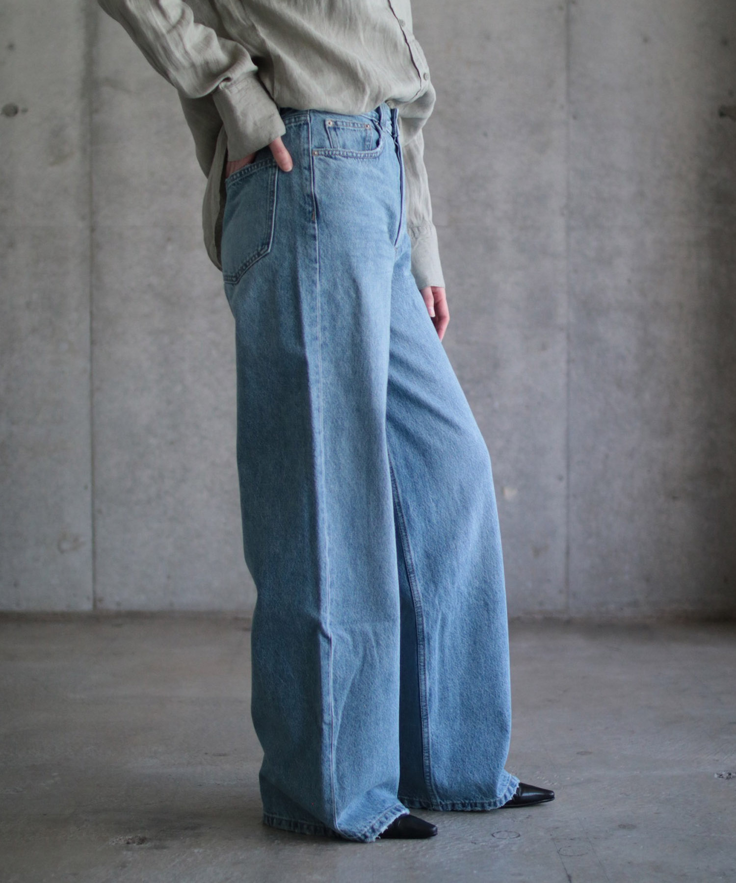 Baggy wide jeans