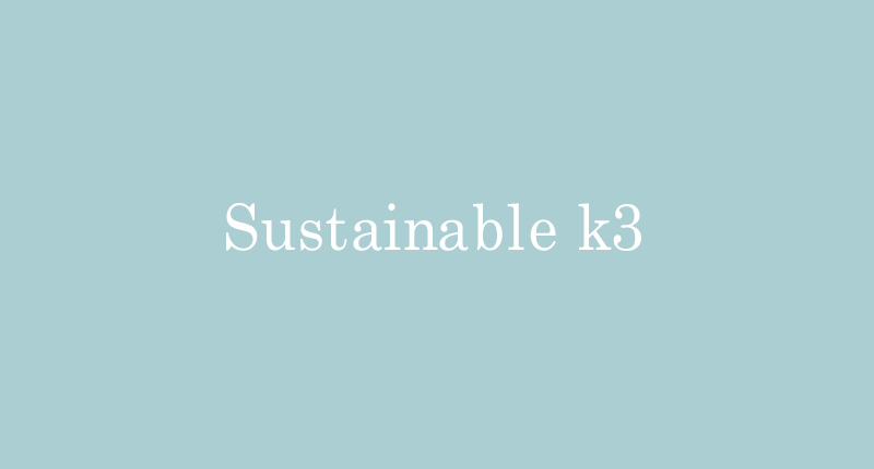 sustainable k3