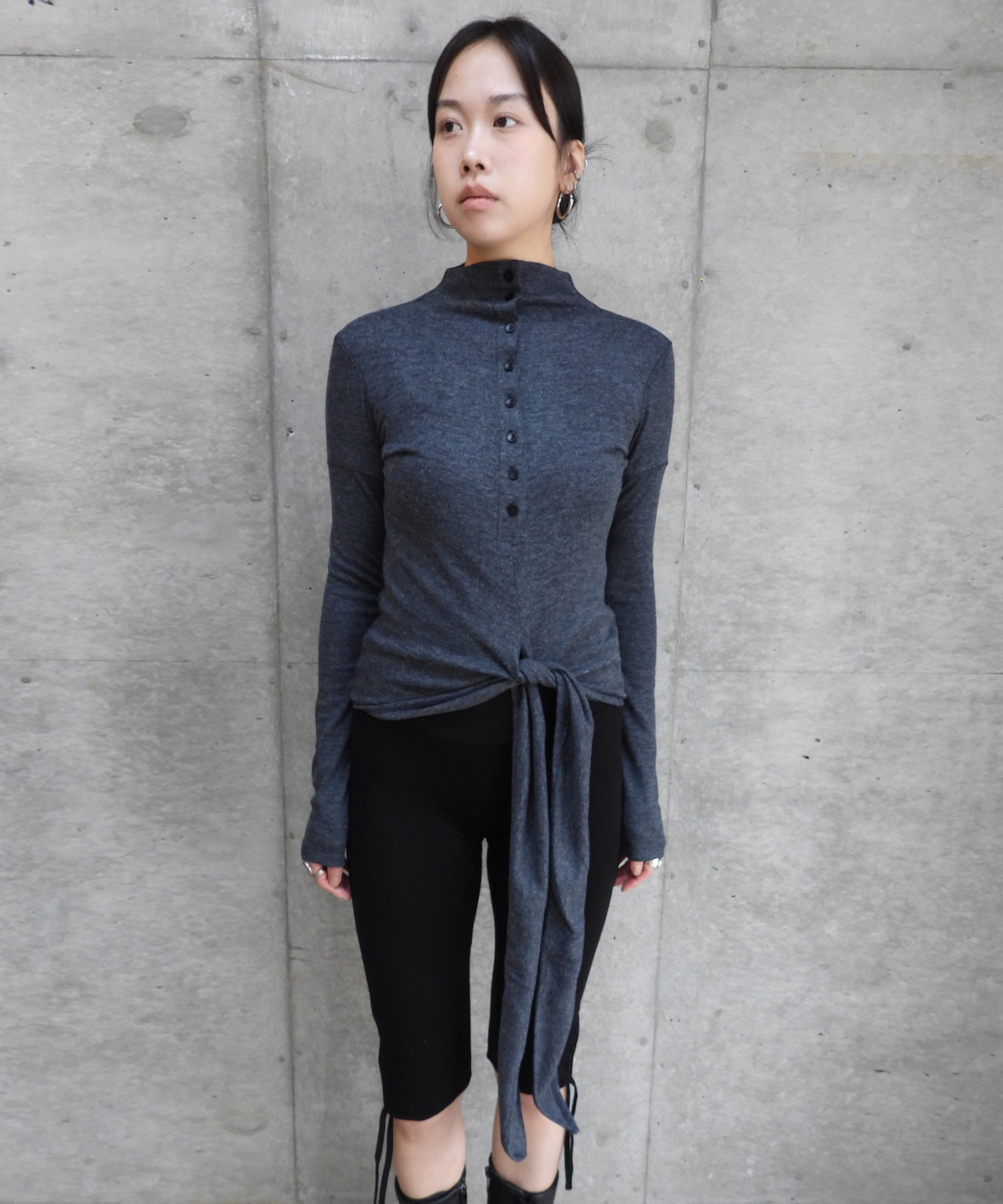 Button Up Wrap T-shirt
