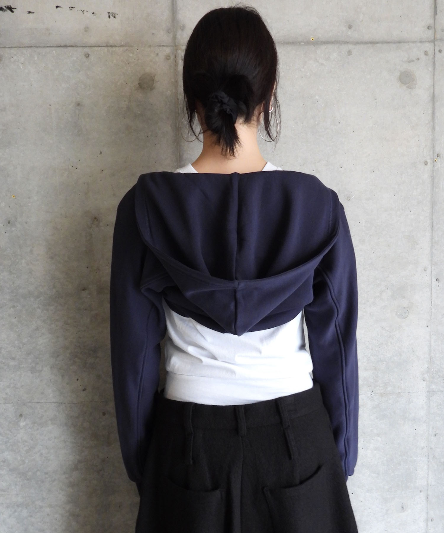 JERSEY HOODED BOLERO