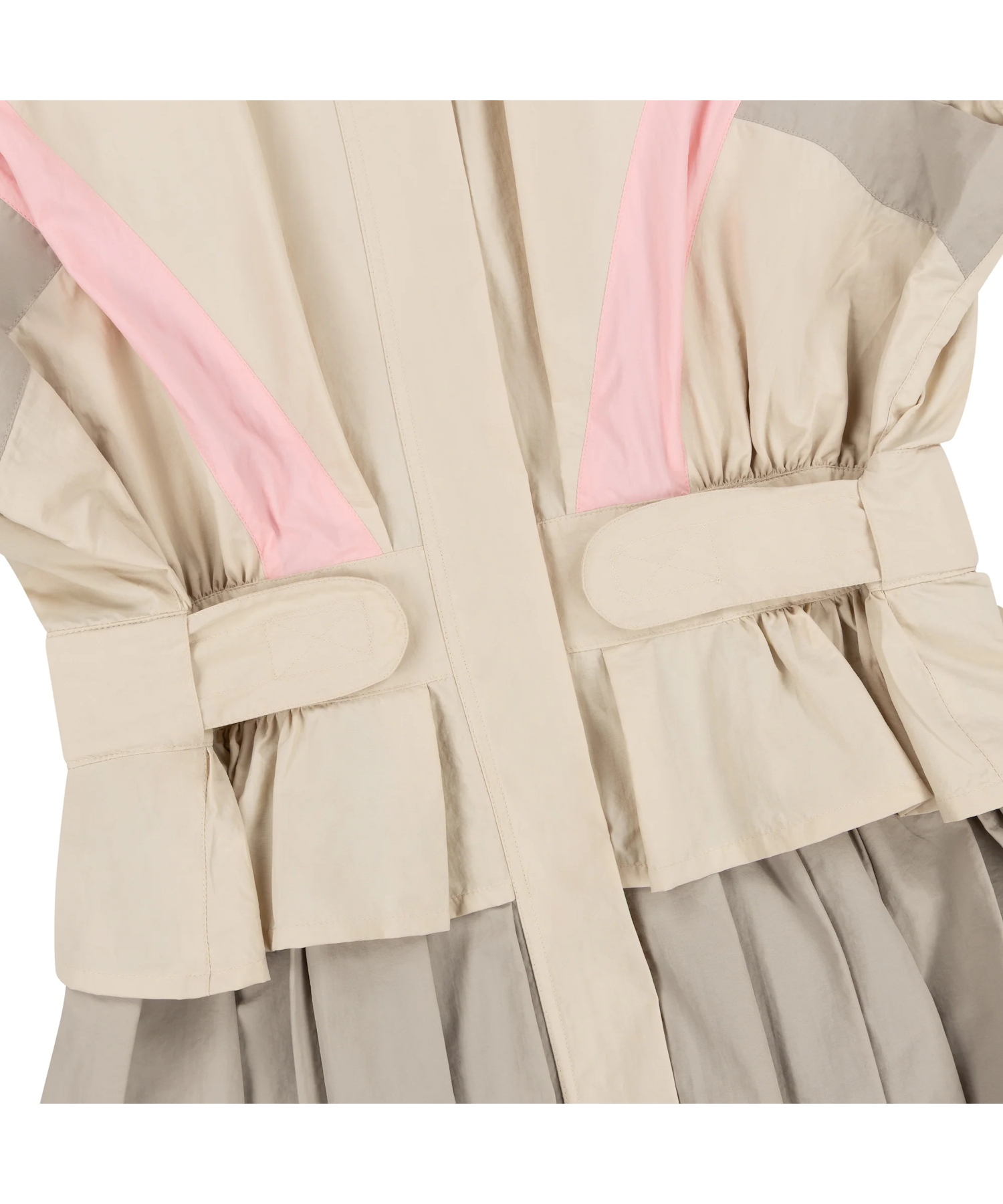 BEIGE WINDBREAKER DRESS