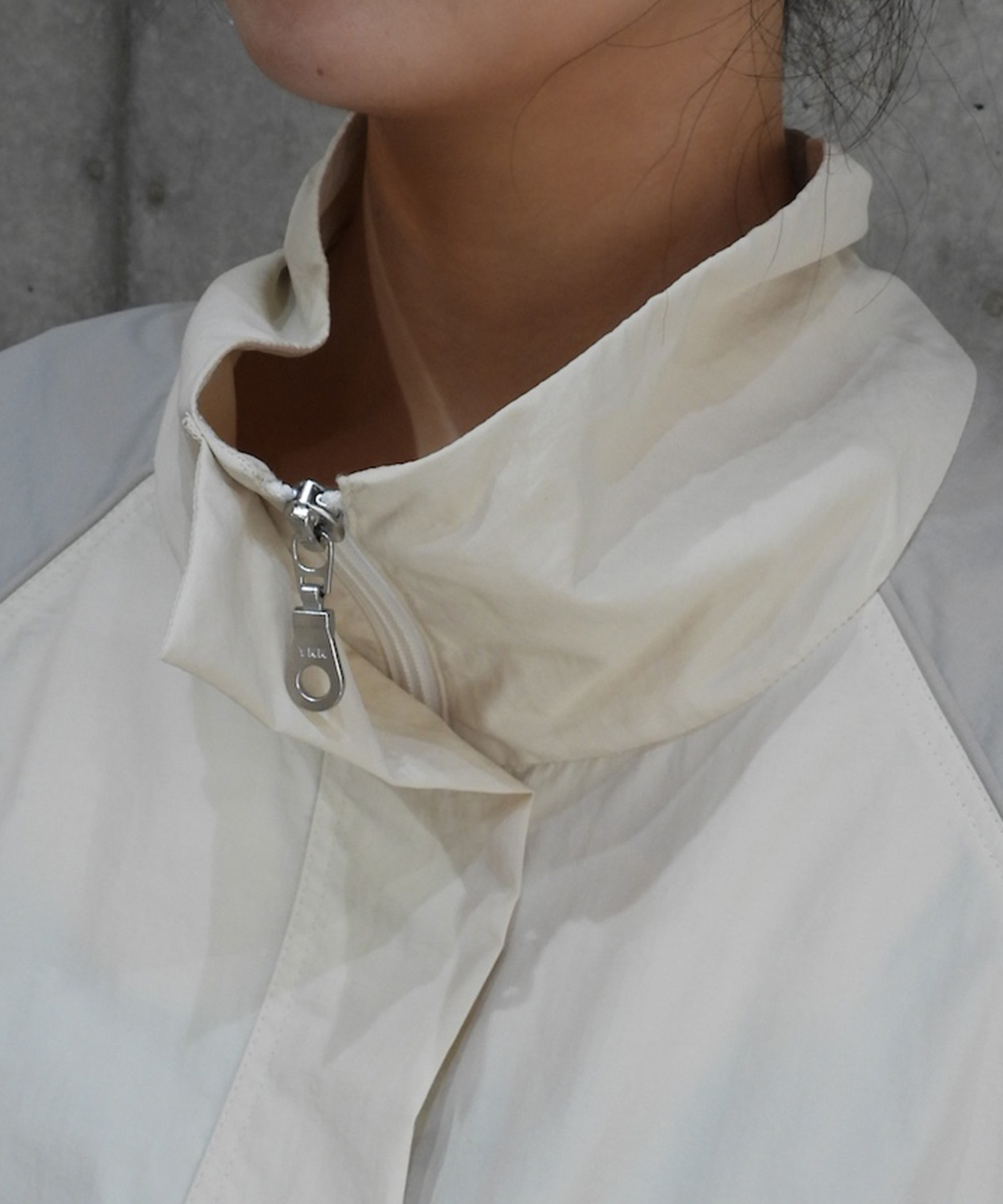 BEIGE WINDBREAKER DRESS