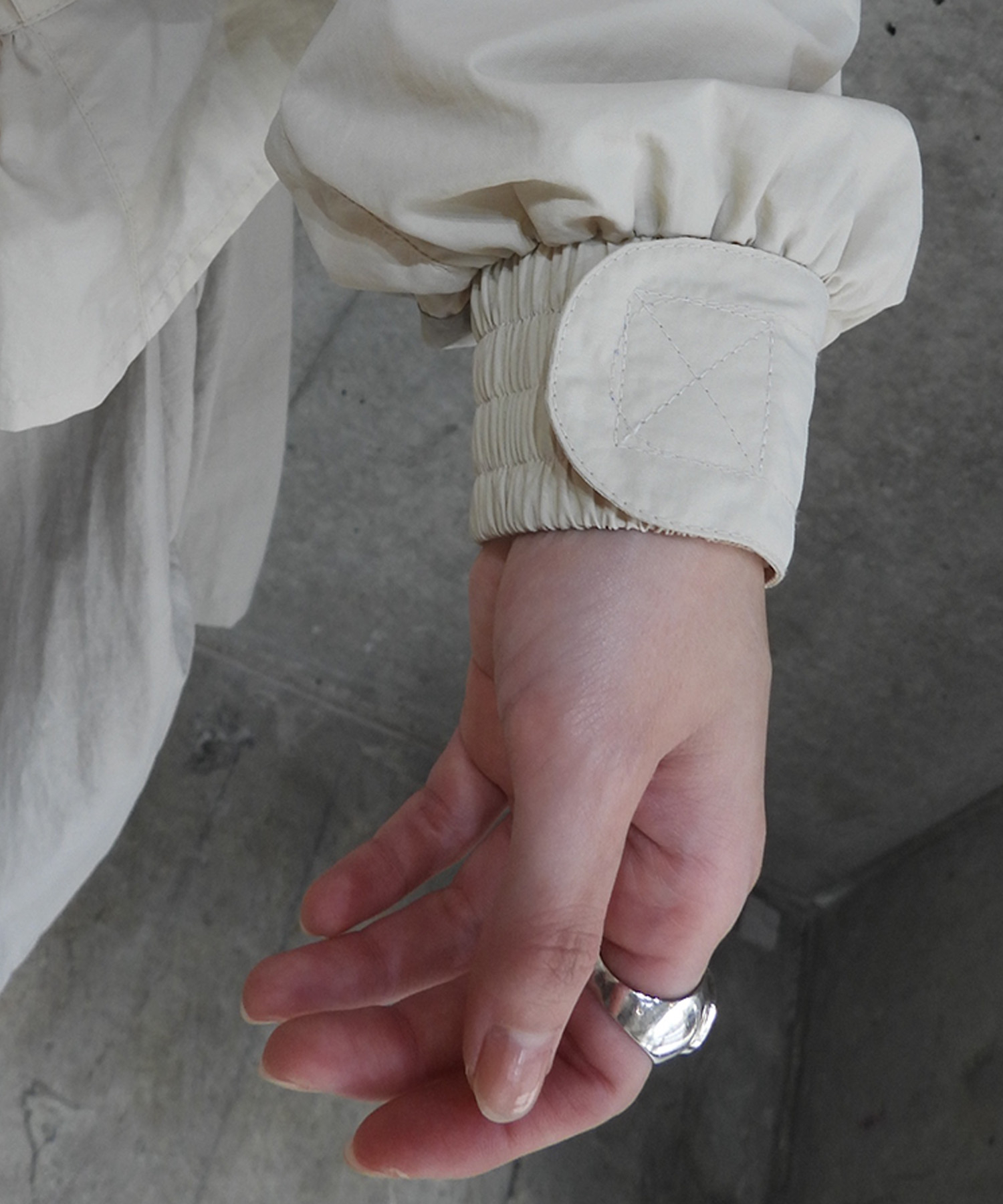 BEIGE WINDBREAKER DRESS