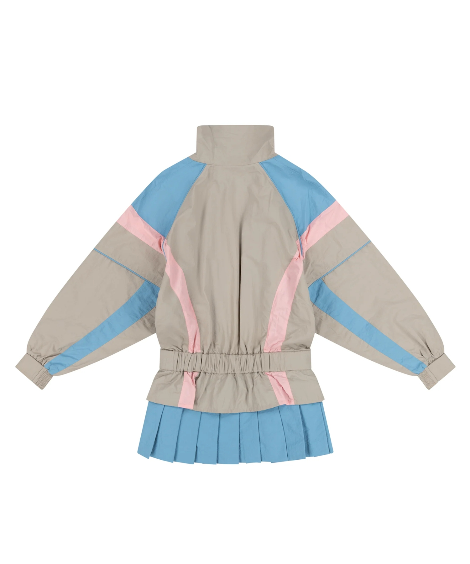 GREY SHORT WINDBREAKER DRESS