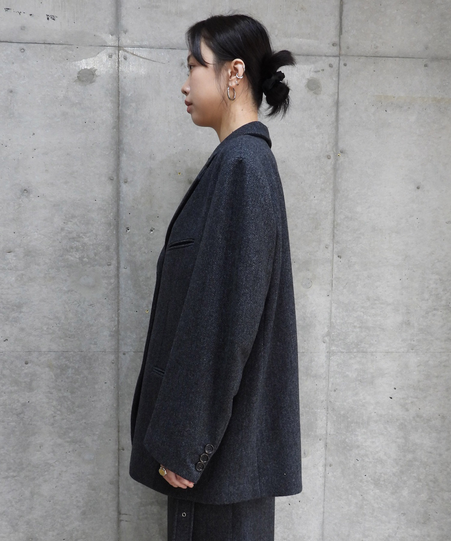 Oversized Wool Tailored Jacket