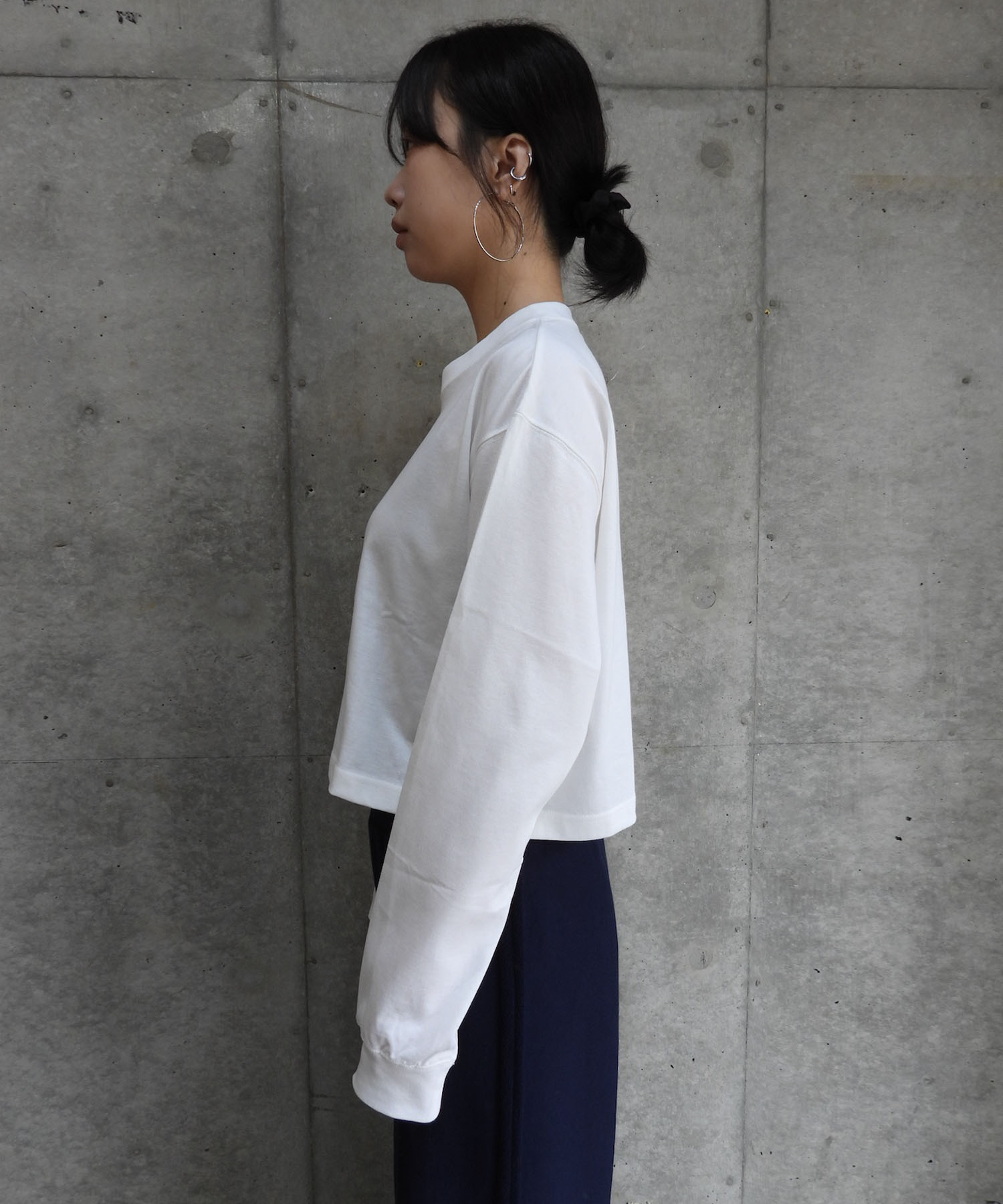 Wide Cropped L/S Tee
