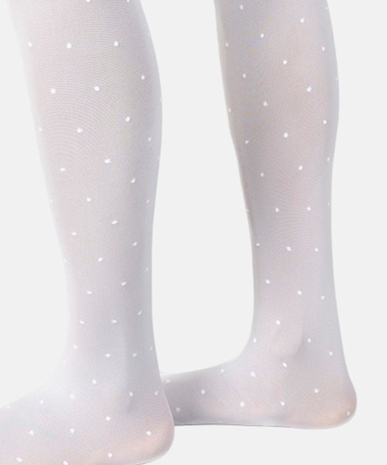 Doris Dots Tights White
