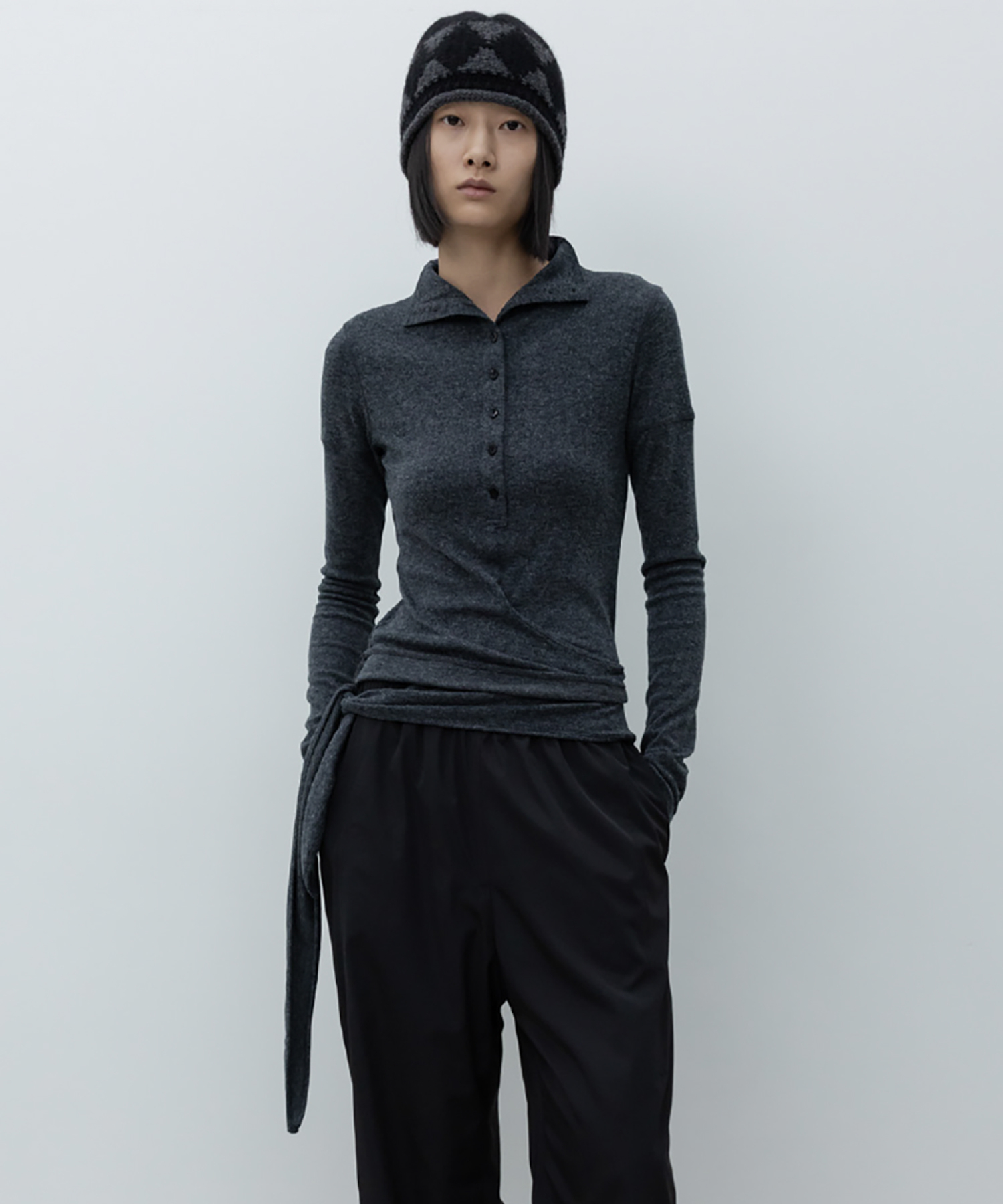 Button Up Wrap T-shirt