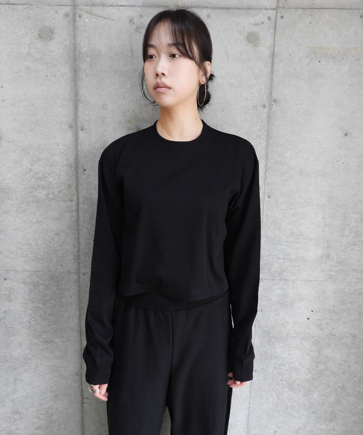 Wide Cropped L/S Tee