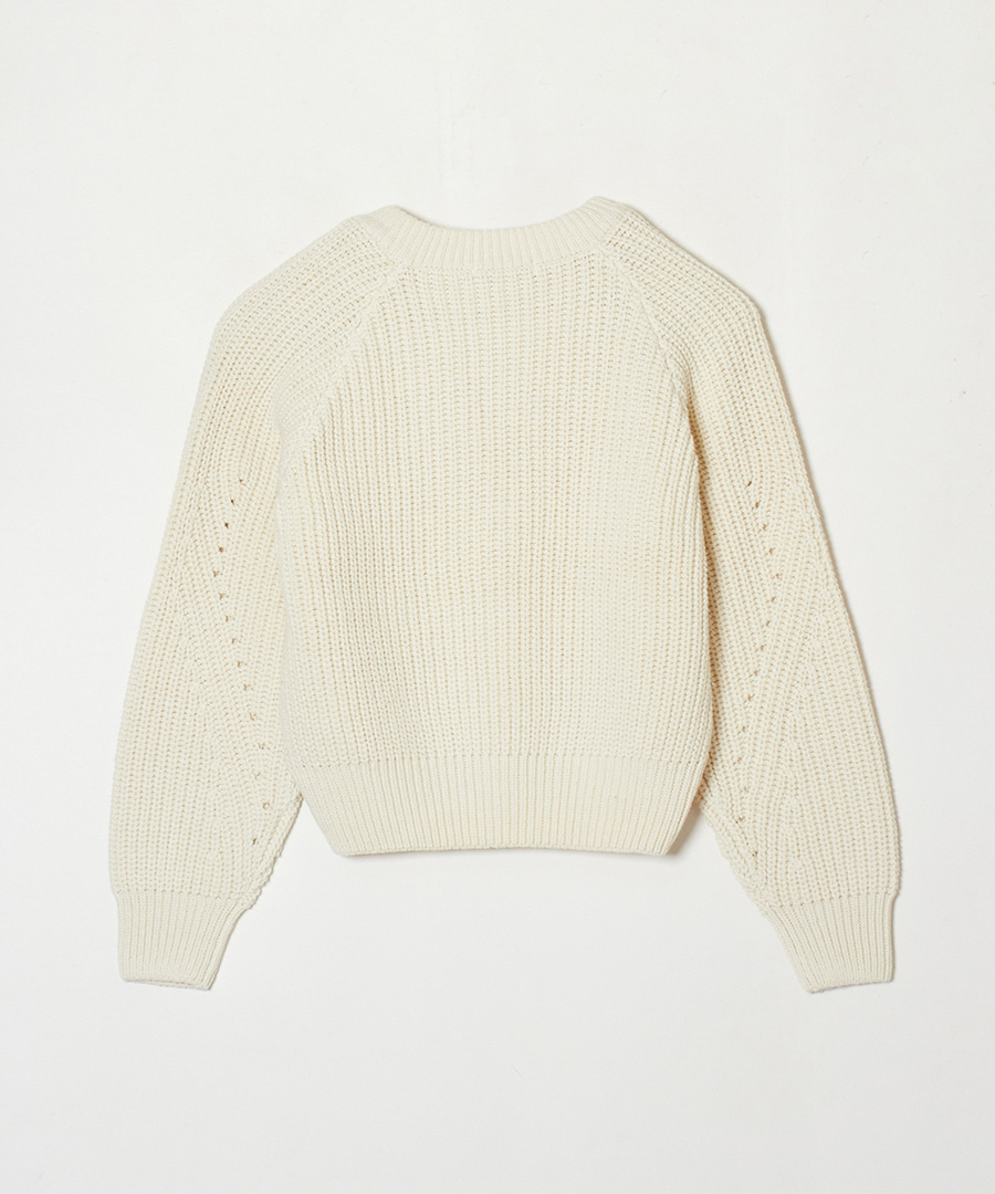 Cotton blend knitted sweater