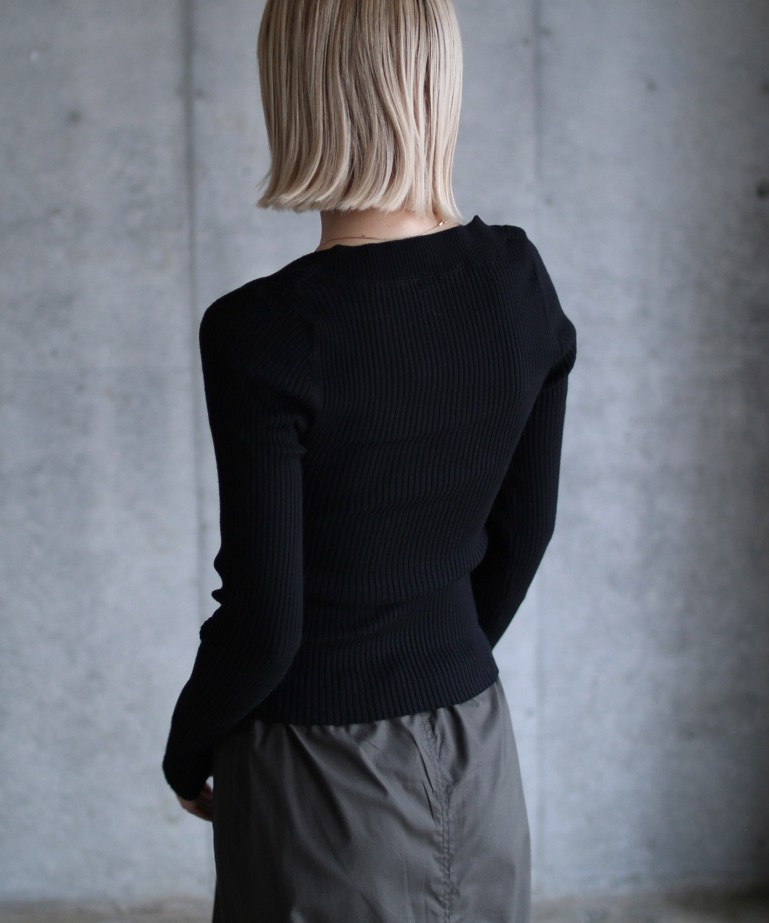 Squareneck knitted top