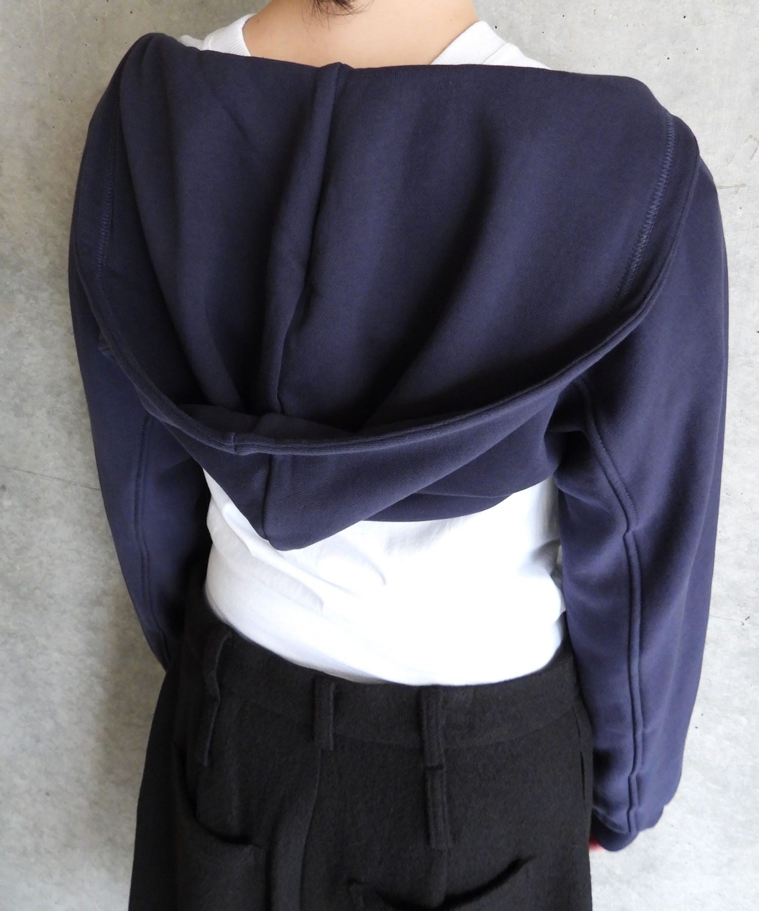 JERSEY HOODED BOLERO