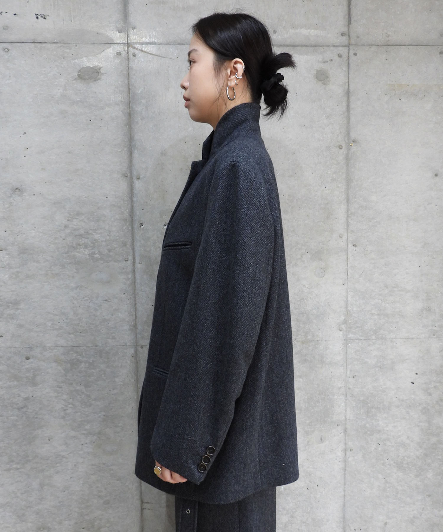 Oversized Wool Tailored Jacket