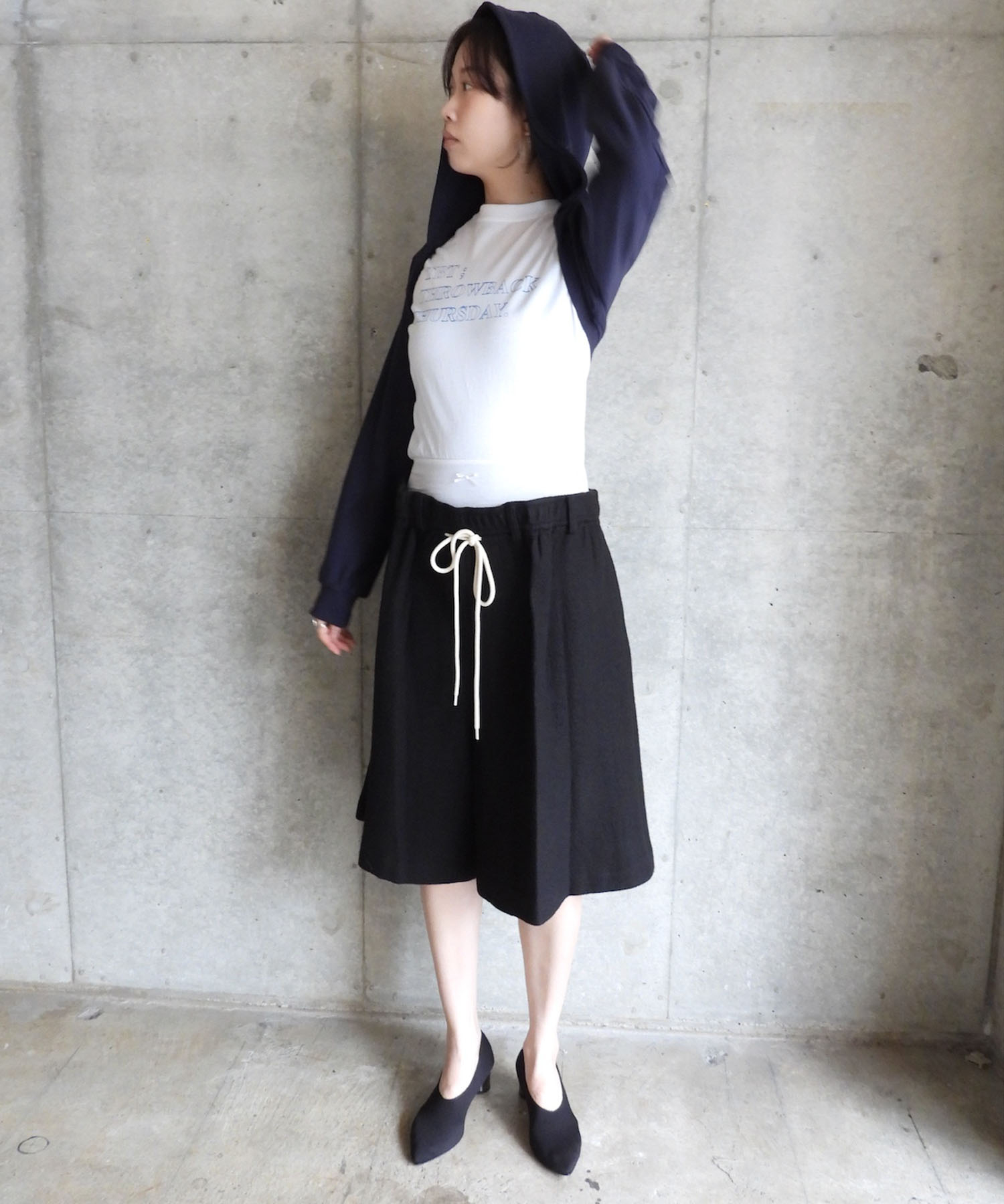 JERSEY HOODED BOLERO