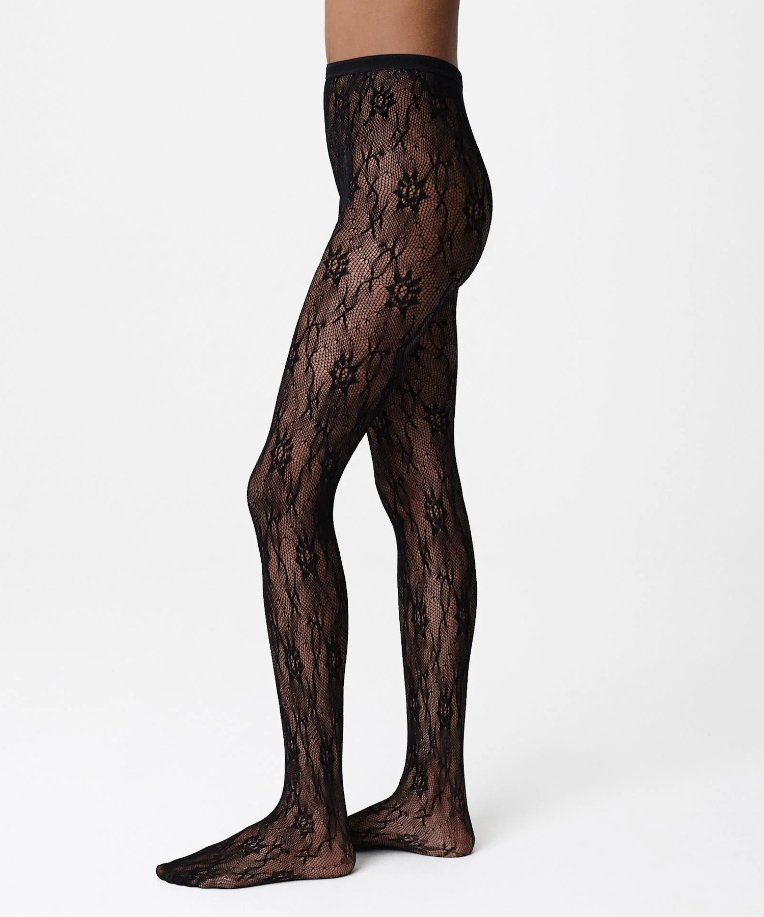 Nova Lace Tights Black