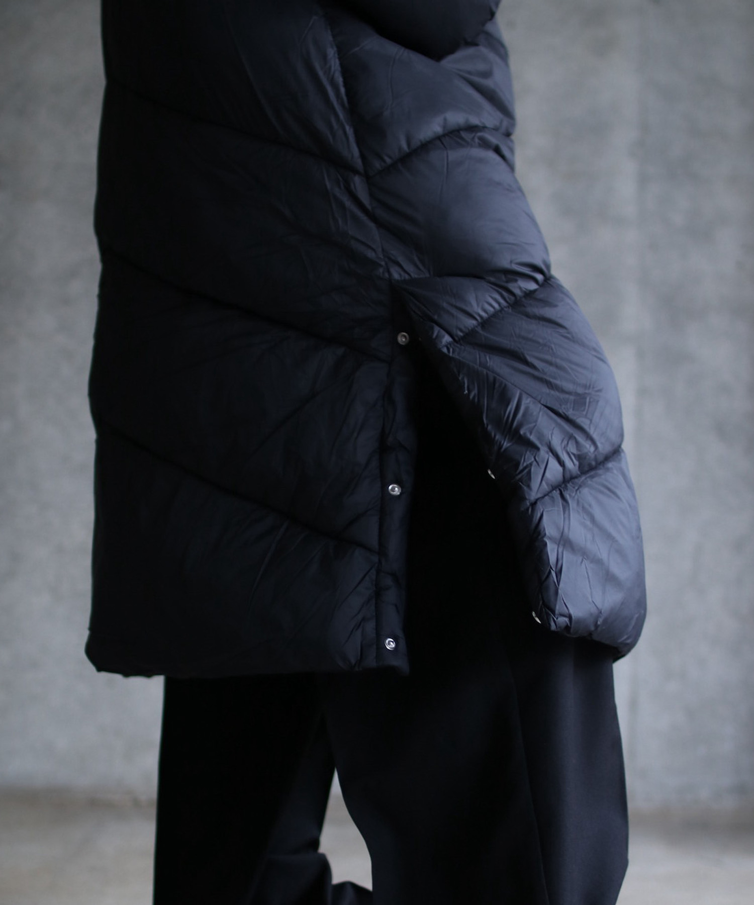 Hooded puffer coat