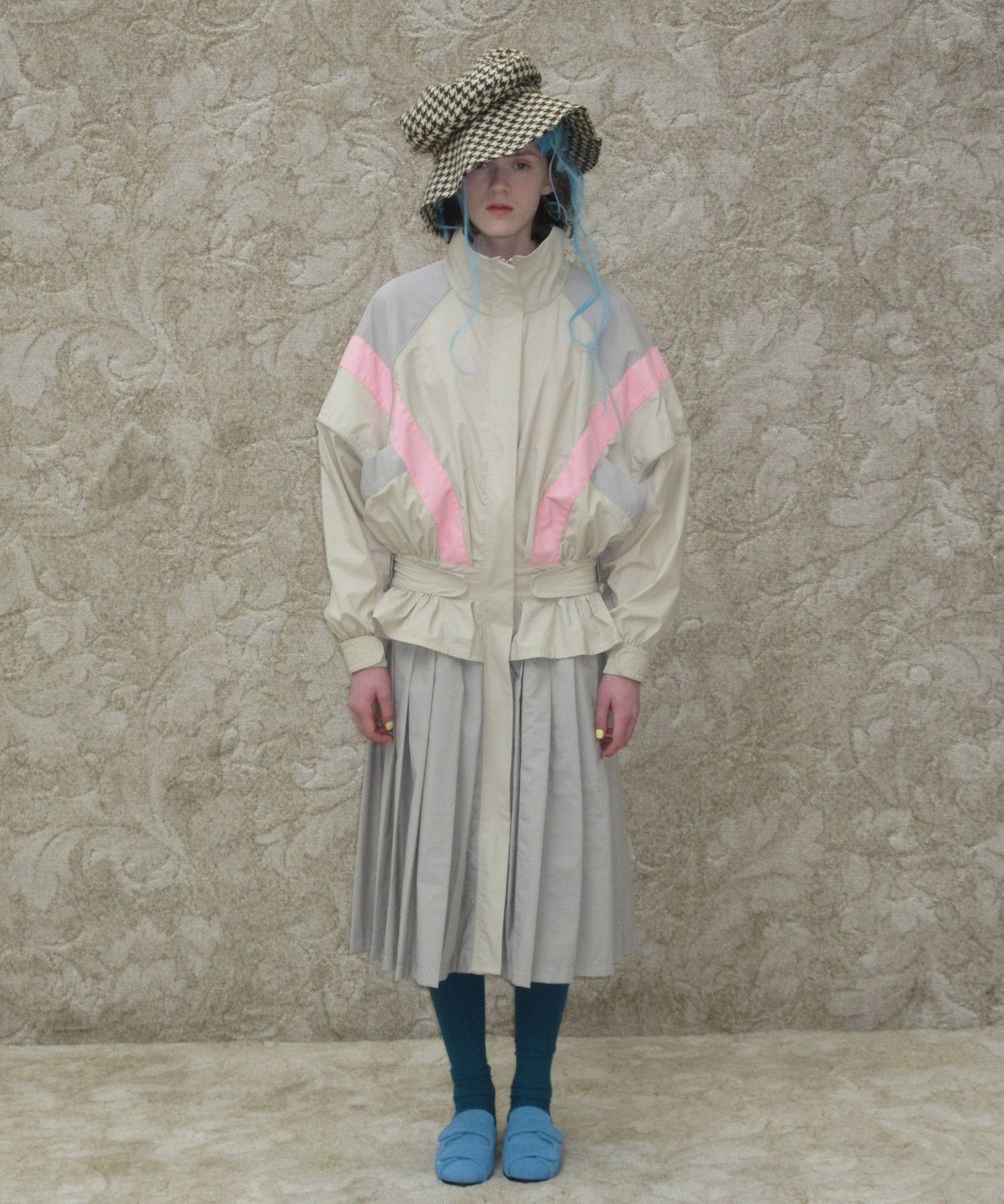 BEIGE WINDBREAKER DRESS