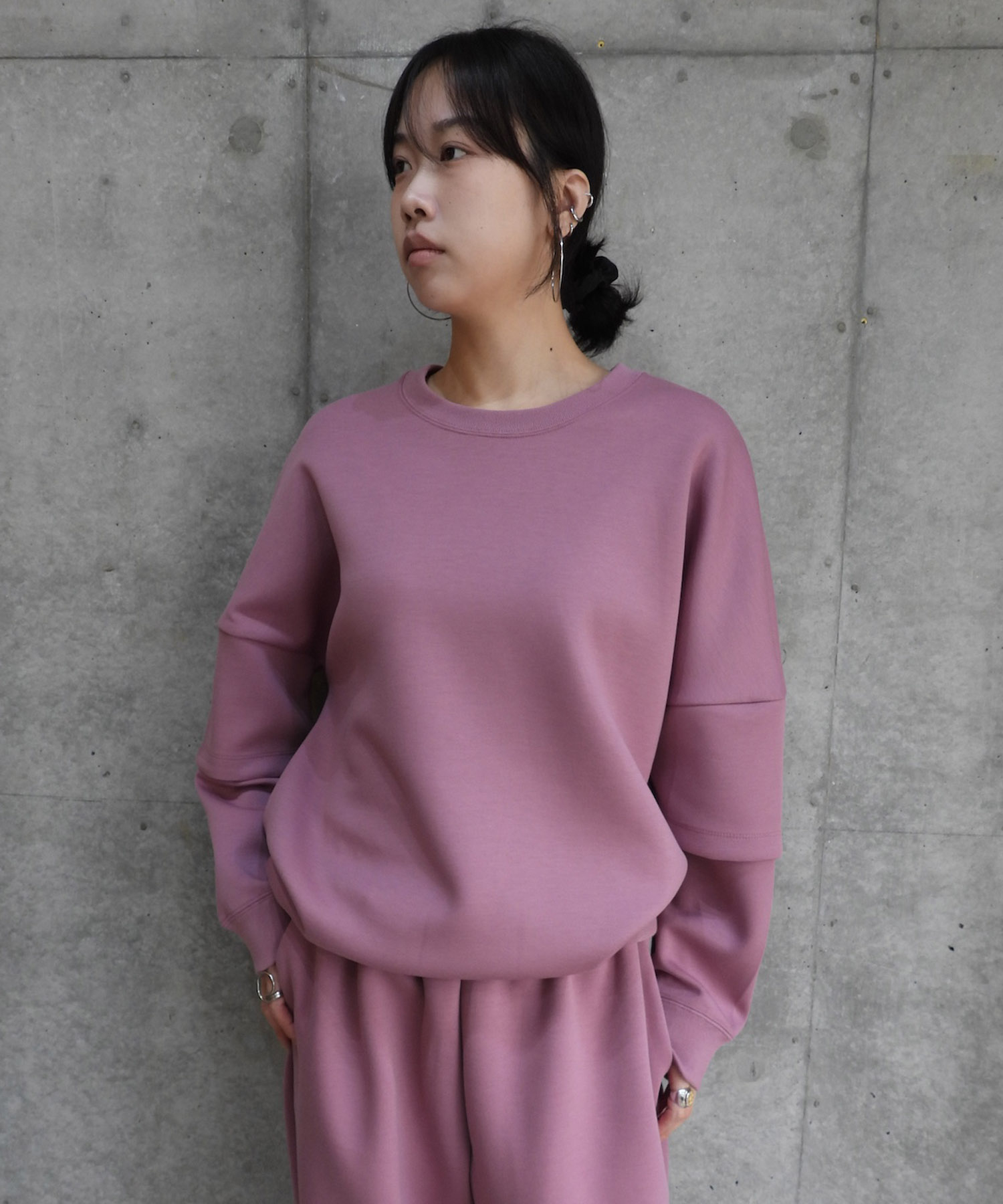Sweat Double Sleeve top