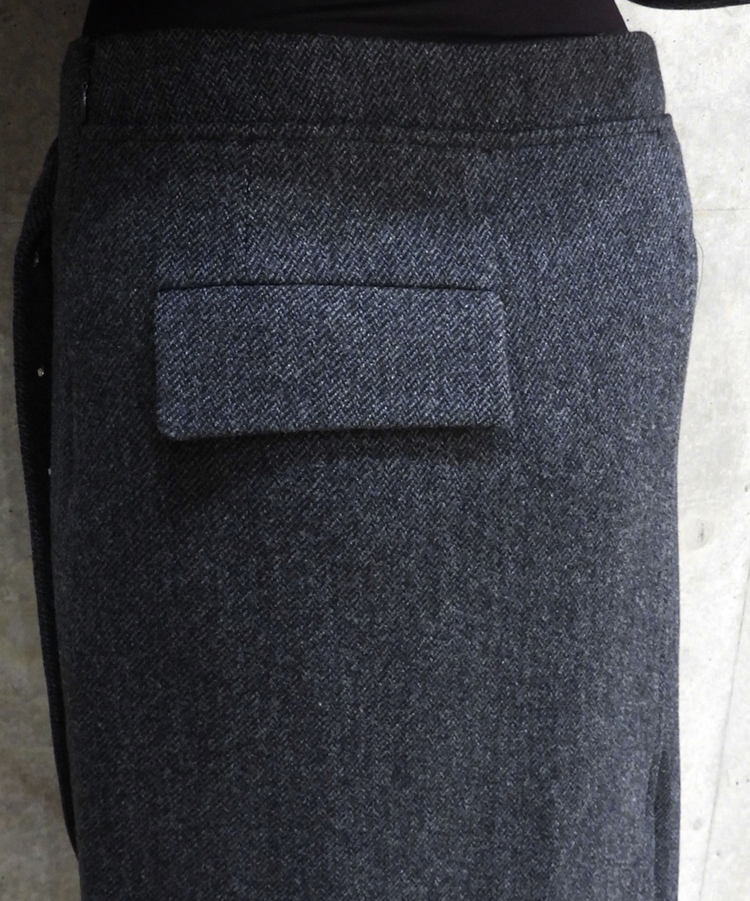 Belted Maxi Wool Skirt