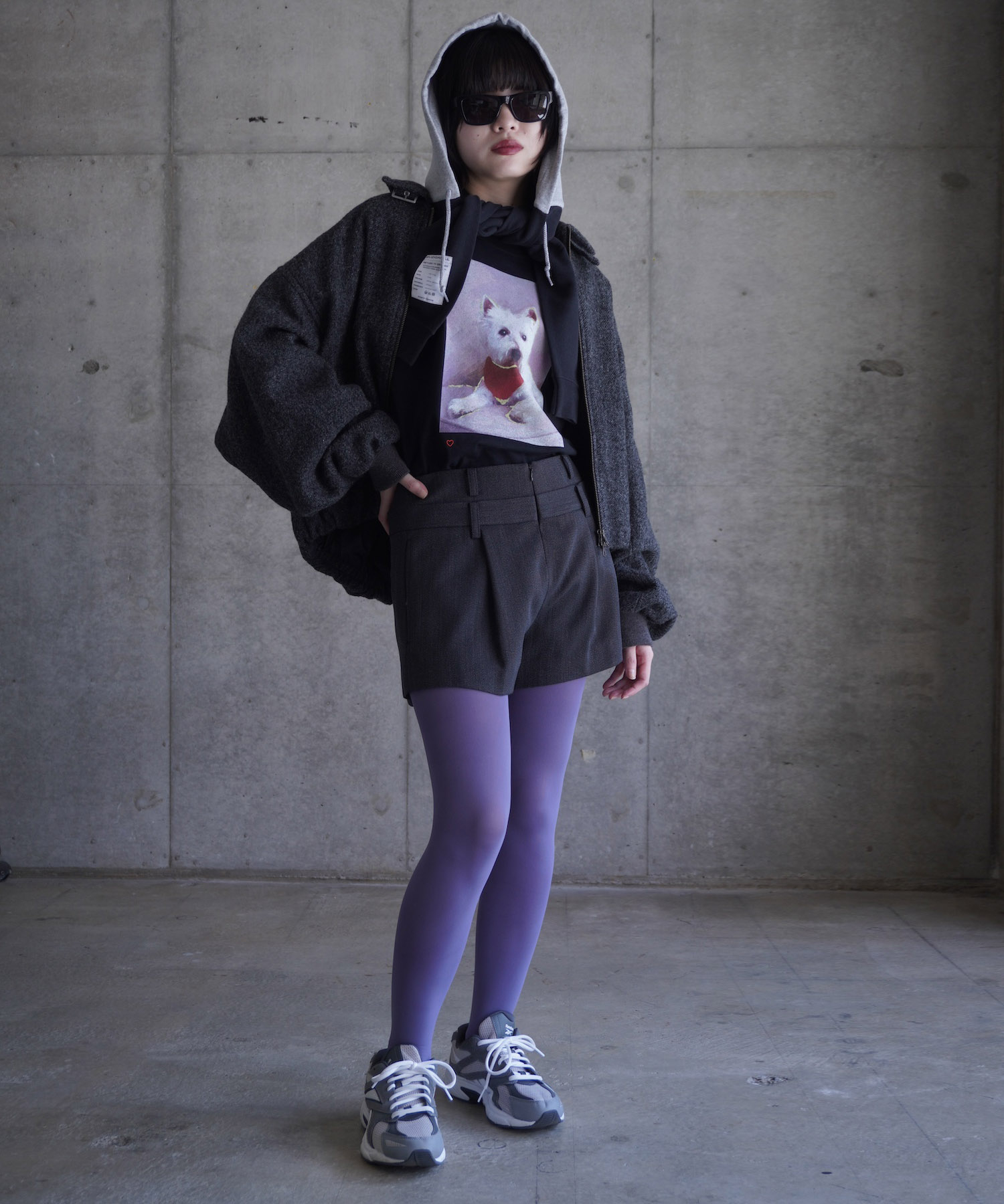 Olivia Premium Tights Purple