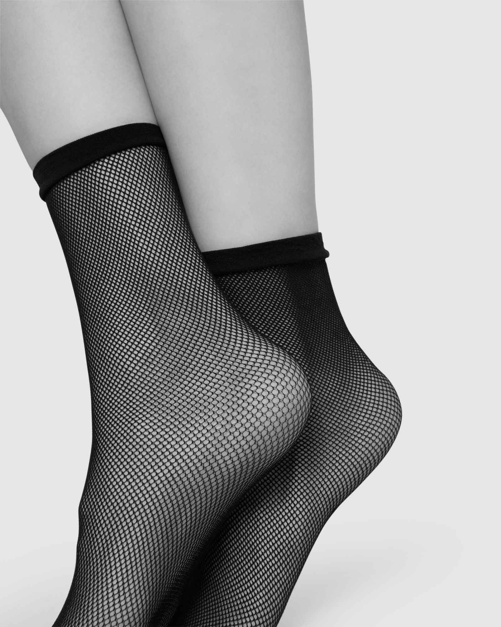 Elvira net Socks Black