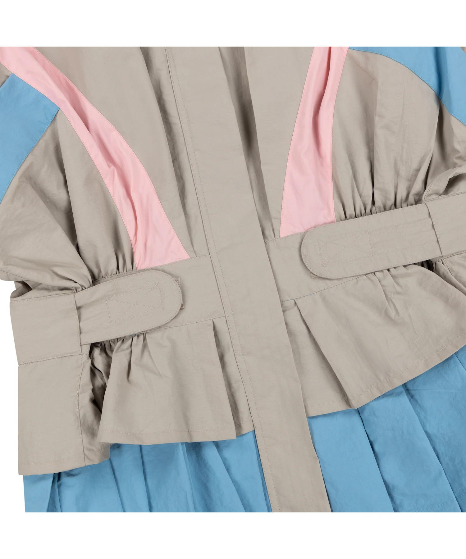 GREY SHORT WINDBREAKER DRESS