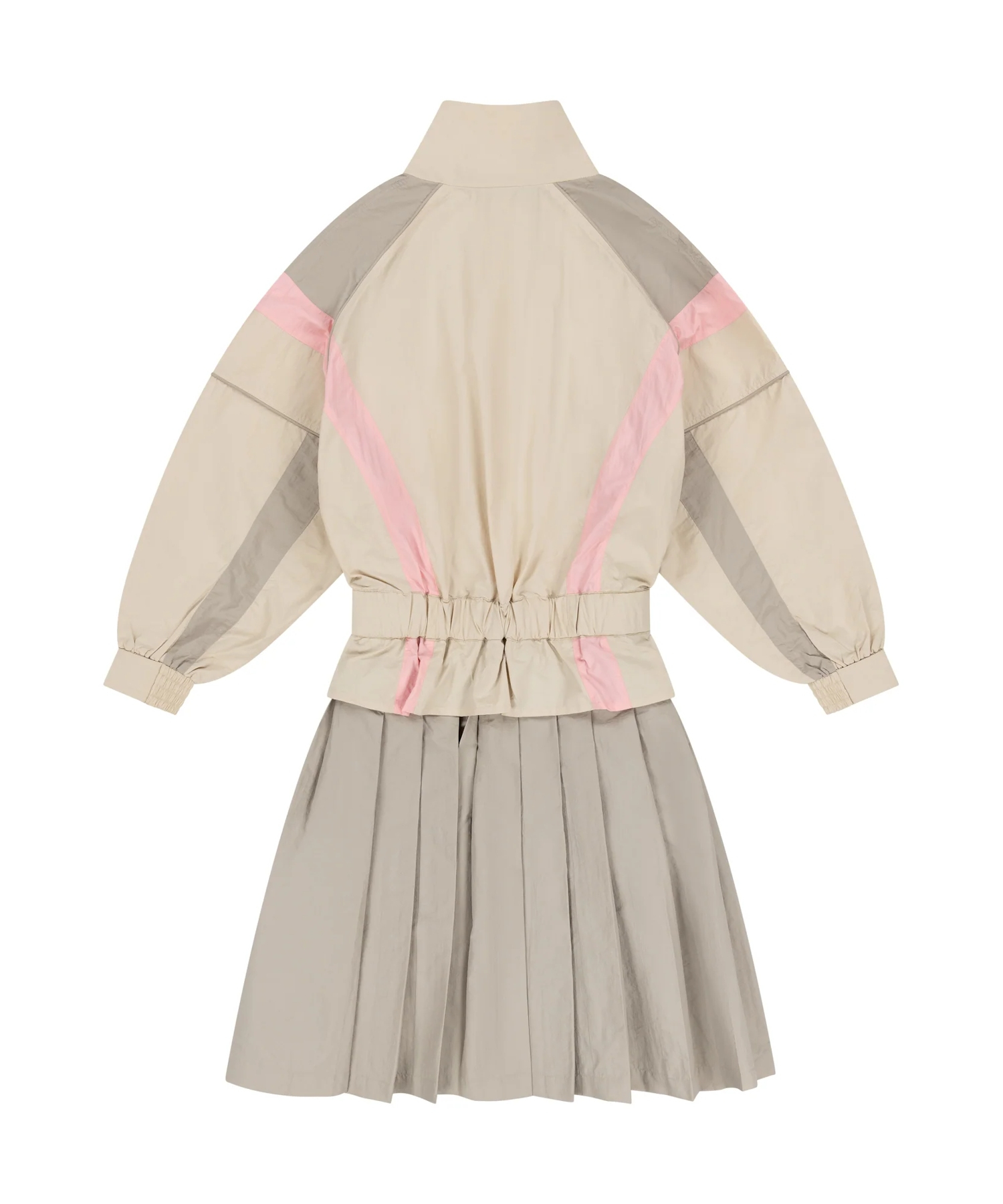BEIGE WINDBREAKER DRESS