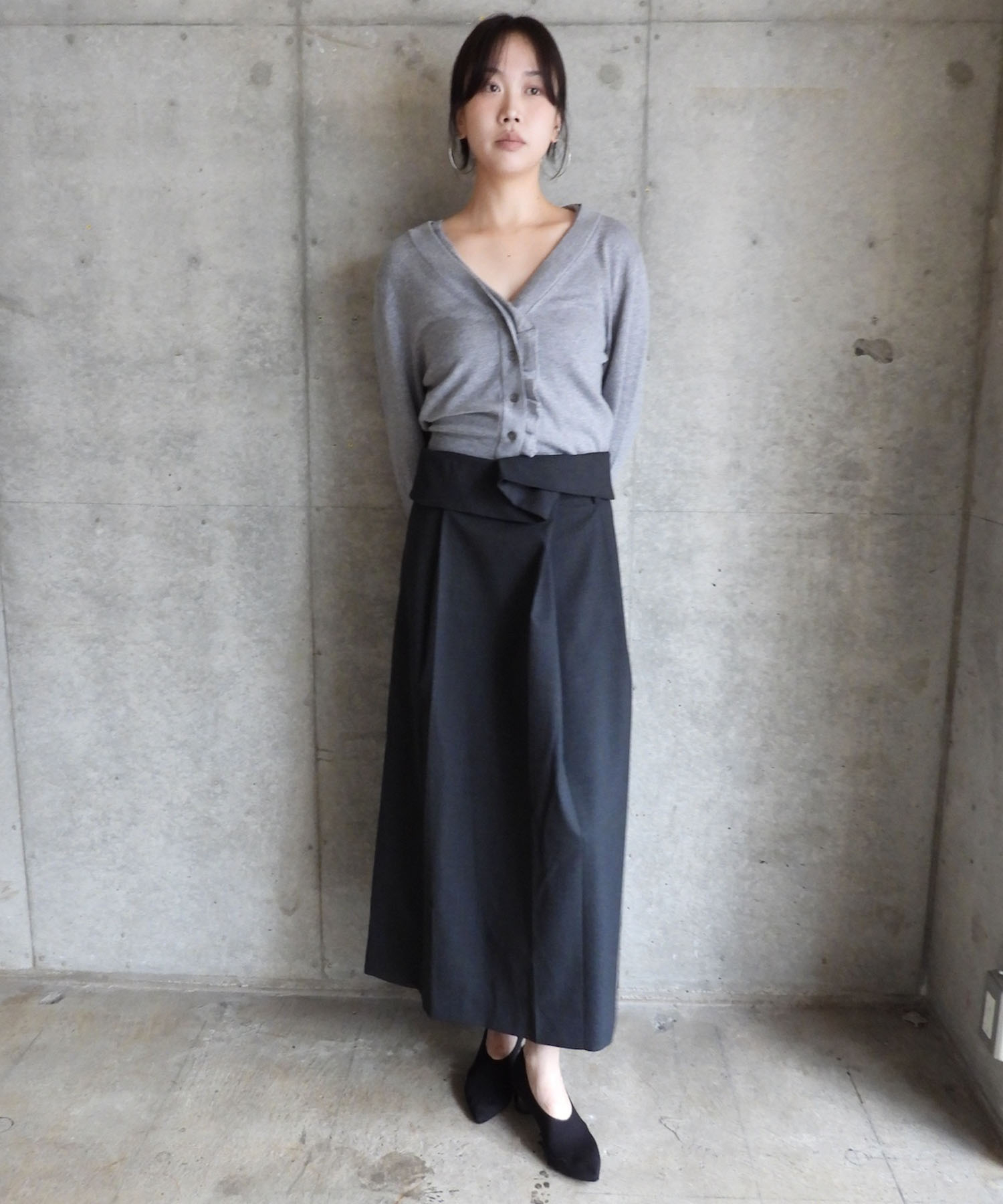 FOLD-OVER CHECK SKIRT
