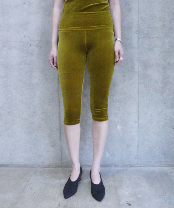 VELVET PEDAL PANTS