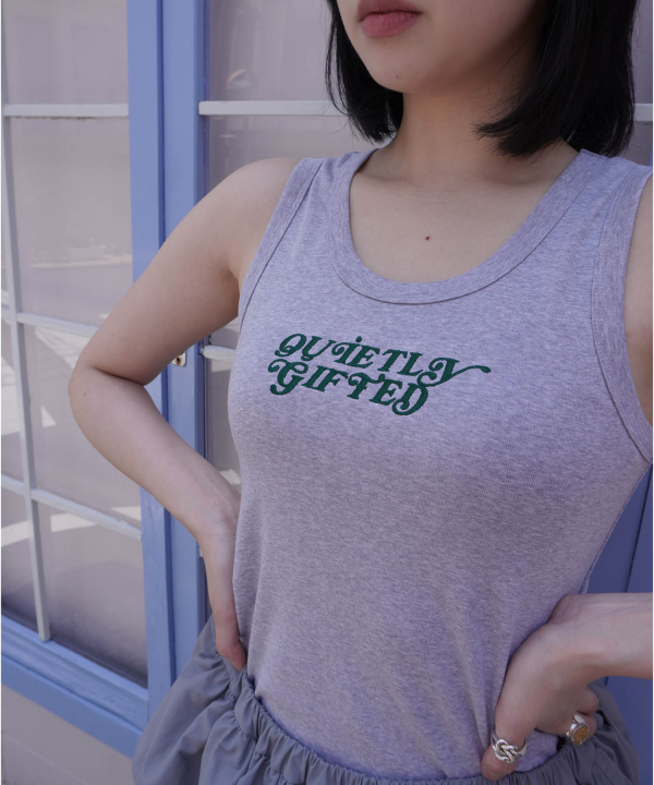 EMBROIDERY TANK TOP